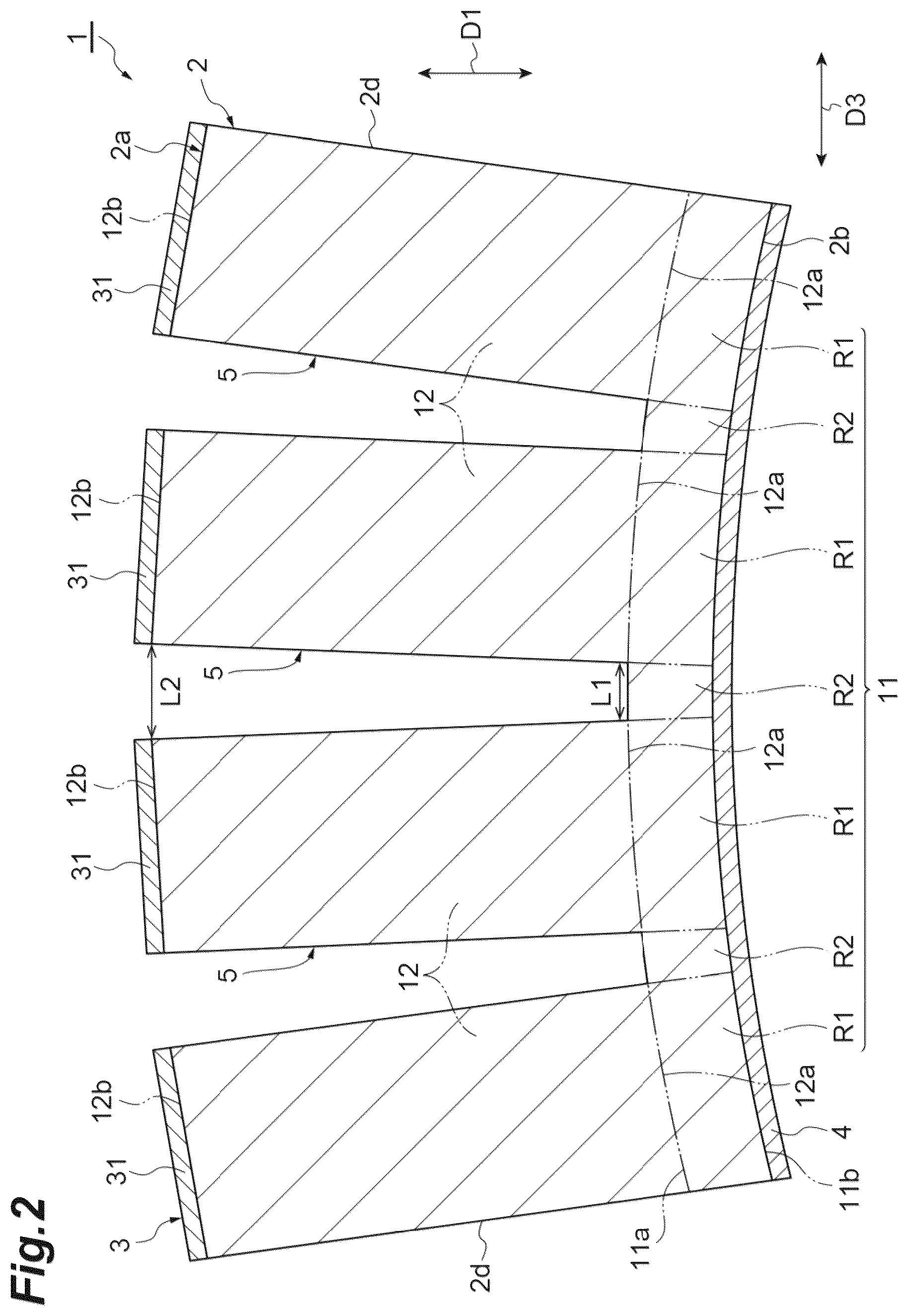 Patent US12356863 Figure 2 – Piezoelectric element