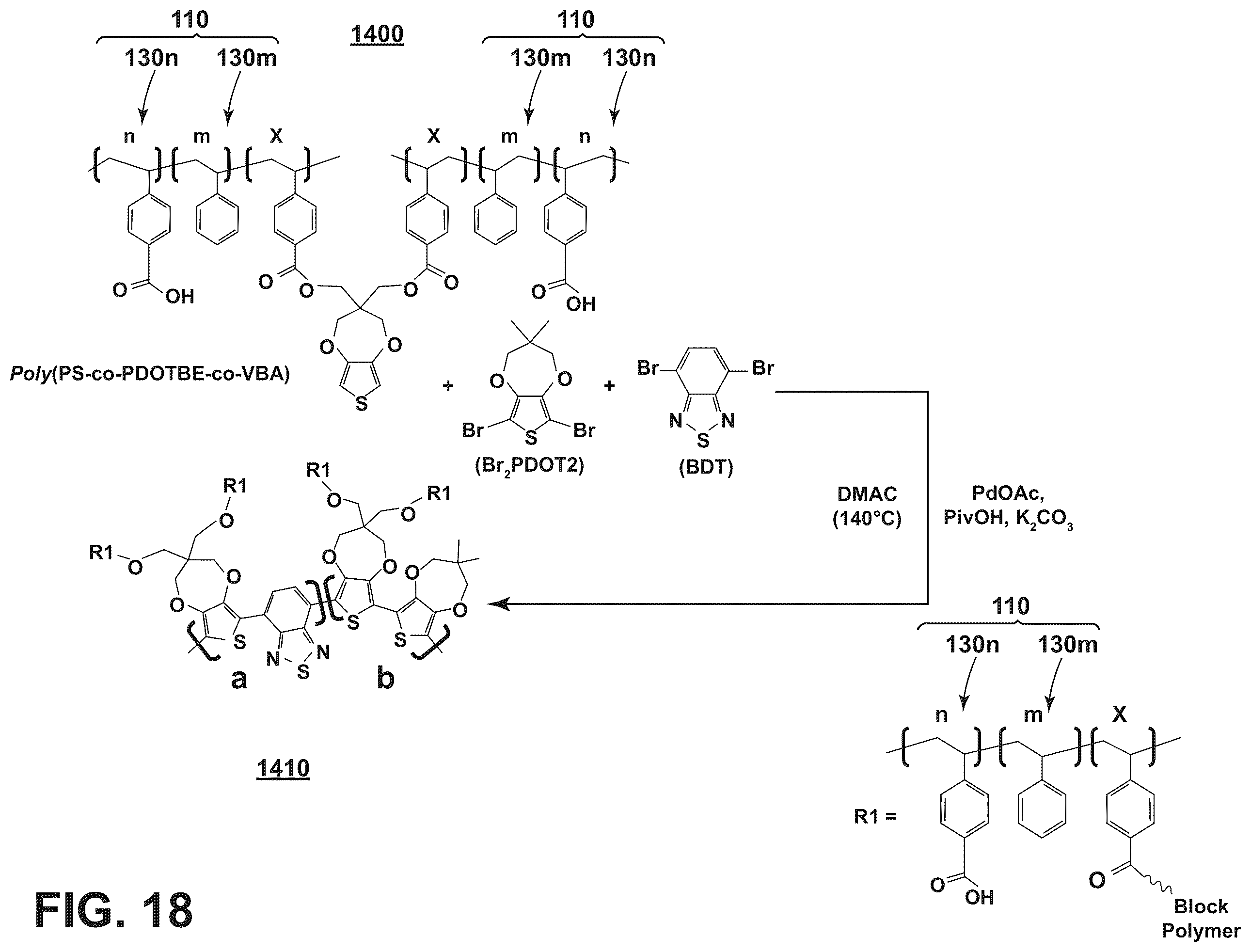 Patent US12359011 Figure 15 – Electrochromic block copolymers and devices made with such copolymers