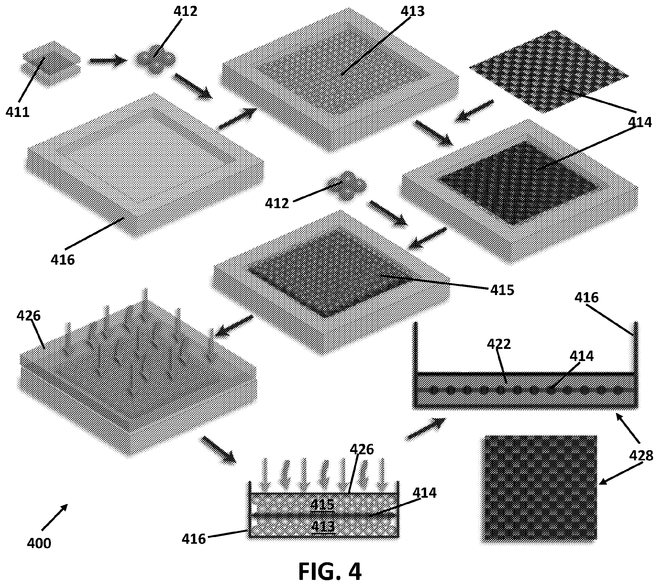Patent US12359032 Figure 4 – Rapid fabrication and/or repair of fiber reinforced covalent adaptable network composites