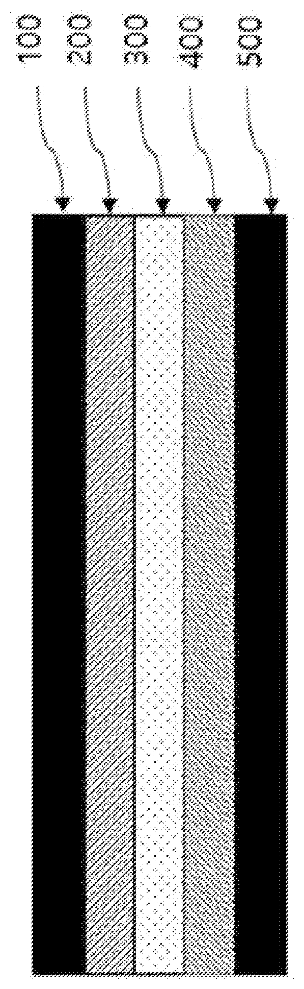Patent US12359092 Figure 1 – Non-substrate adhesive tape with different adhesive properties on both sides and manufacturing method thereof