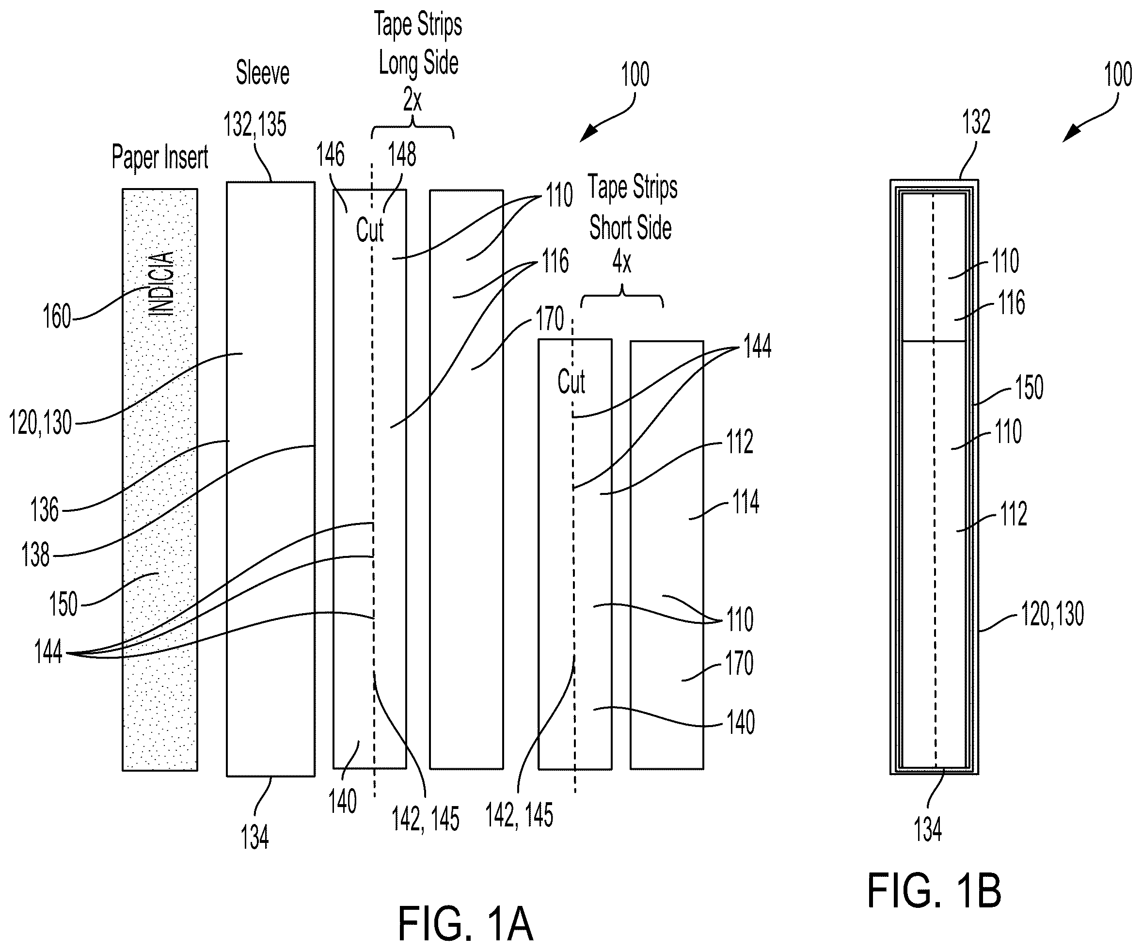 Patent US12359093 Figure 1 – Tape kit for sealing a package