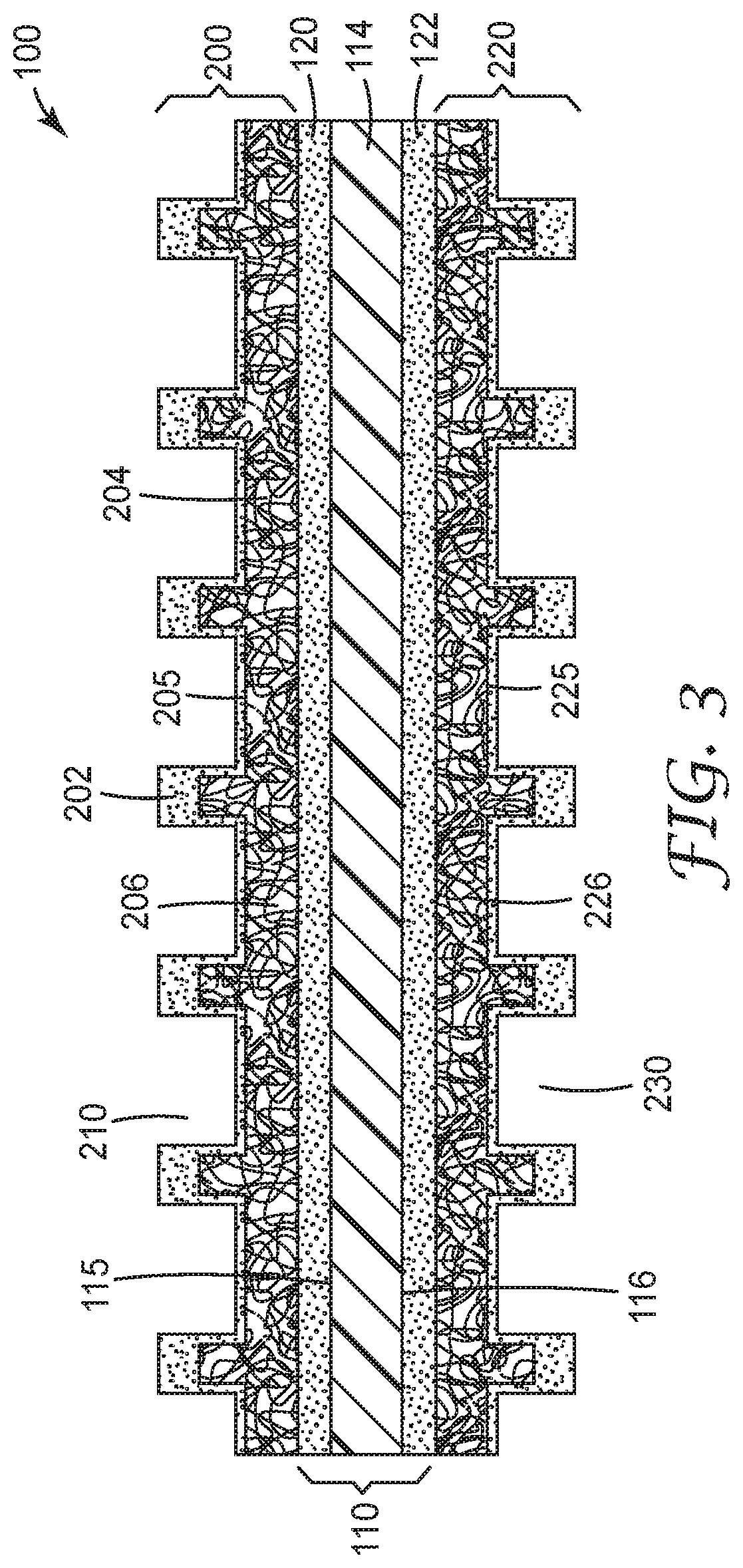 Patent US12359095 Figure 3 – Adhesive assemblies permitting enhanced weight bearing performance with damage free removal