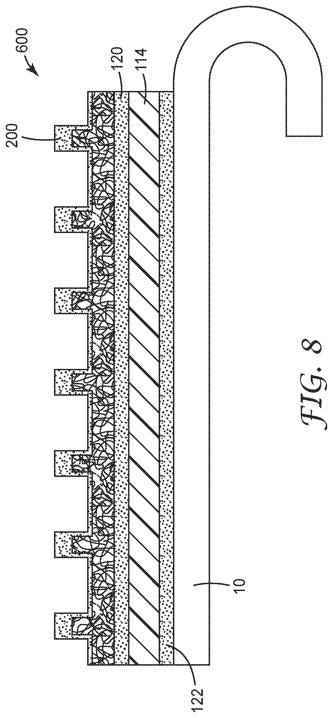 Patent US12359095 Figure 7 – Adhesive assemblies permitting enhanced weight bearing performance with damage free removal