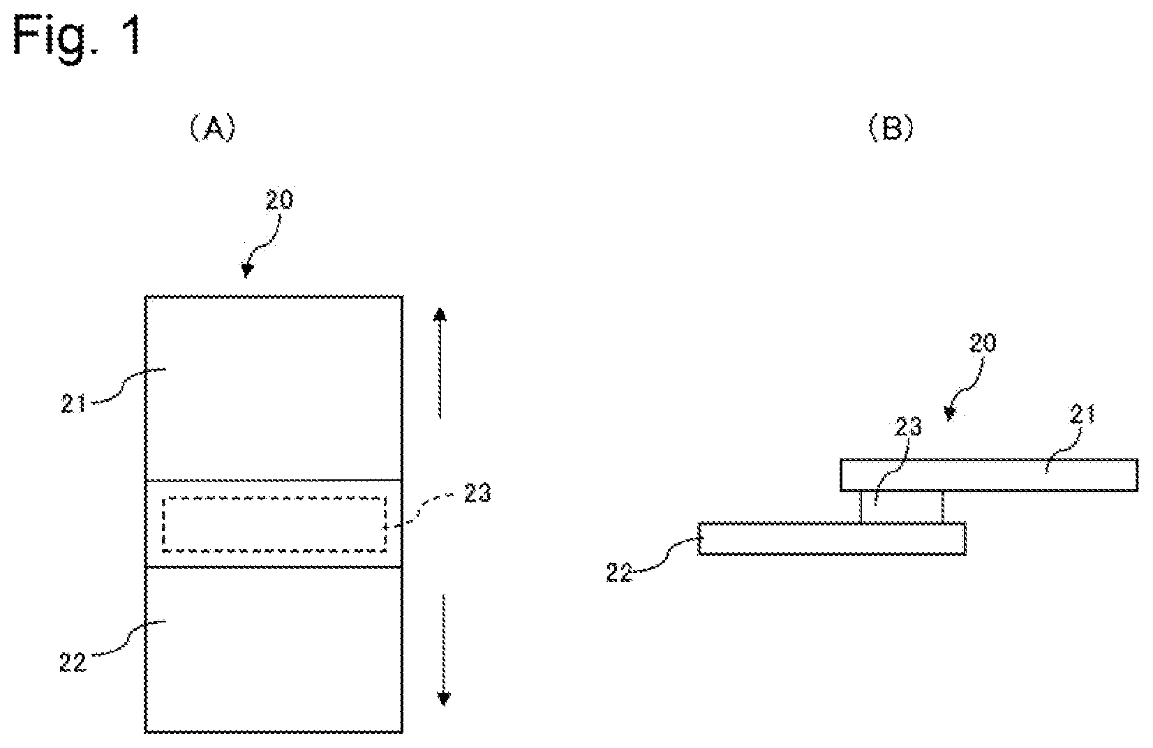 Patent US12359098 Figure 1 – Composite structure and double-sided adhesive tape