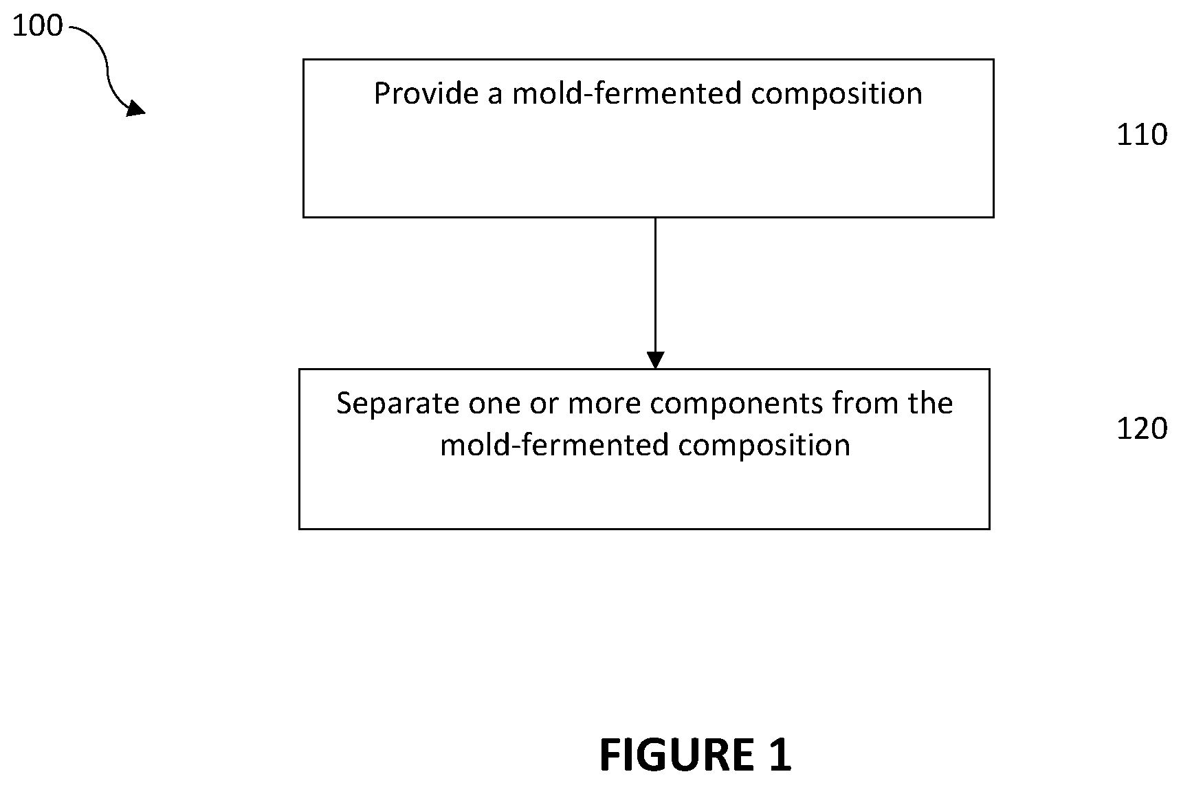 Patent US12359151 Figure 1 – Methods of separating filamentous fungi and other components from mold-fermented compositions, and uses of separated components