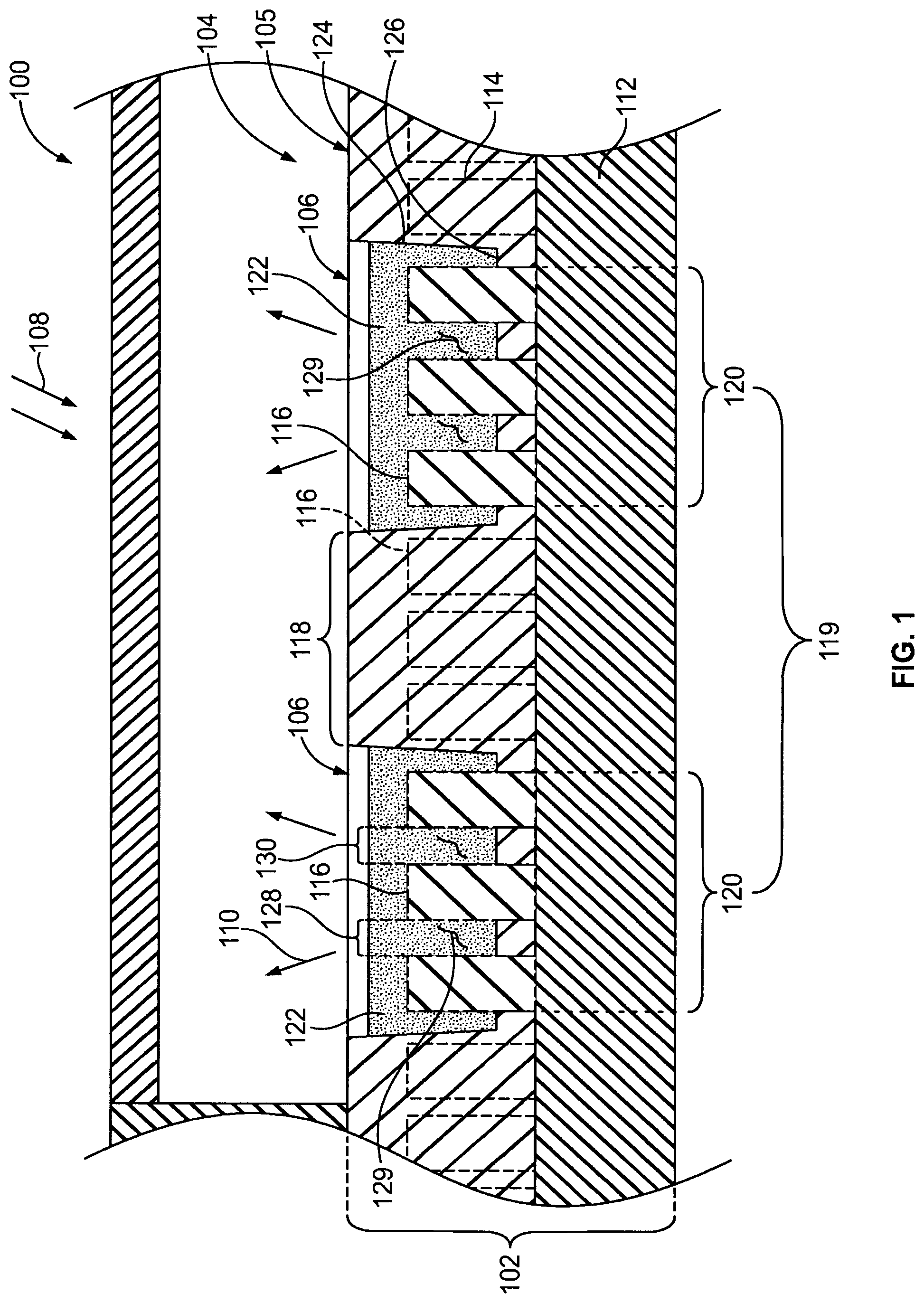 Patent US12359194 — Structured substrates for improving detection of light emissions and methods relating to the same — Figure 1