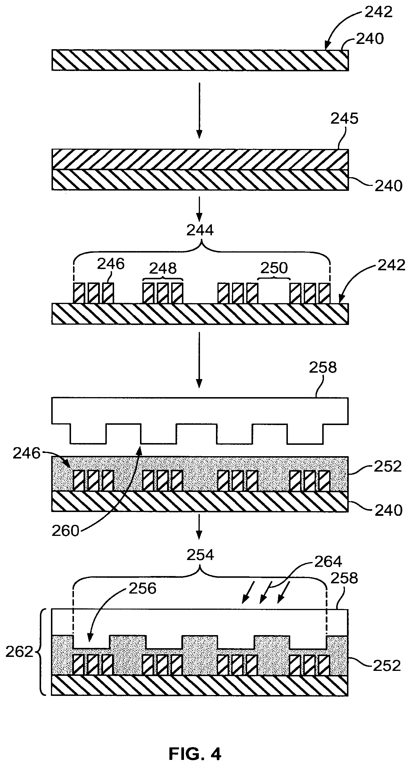 Patent US12359194 Figure 3 – Structured substrates for improving detection of light emissions and methods relating to the same