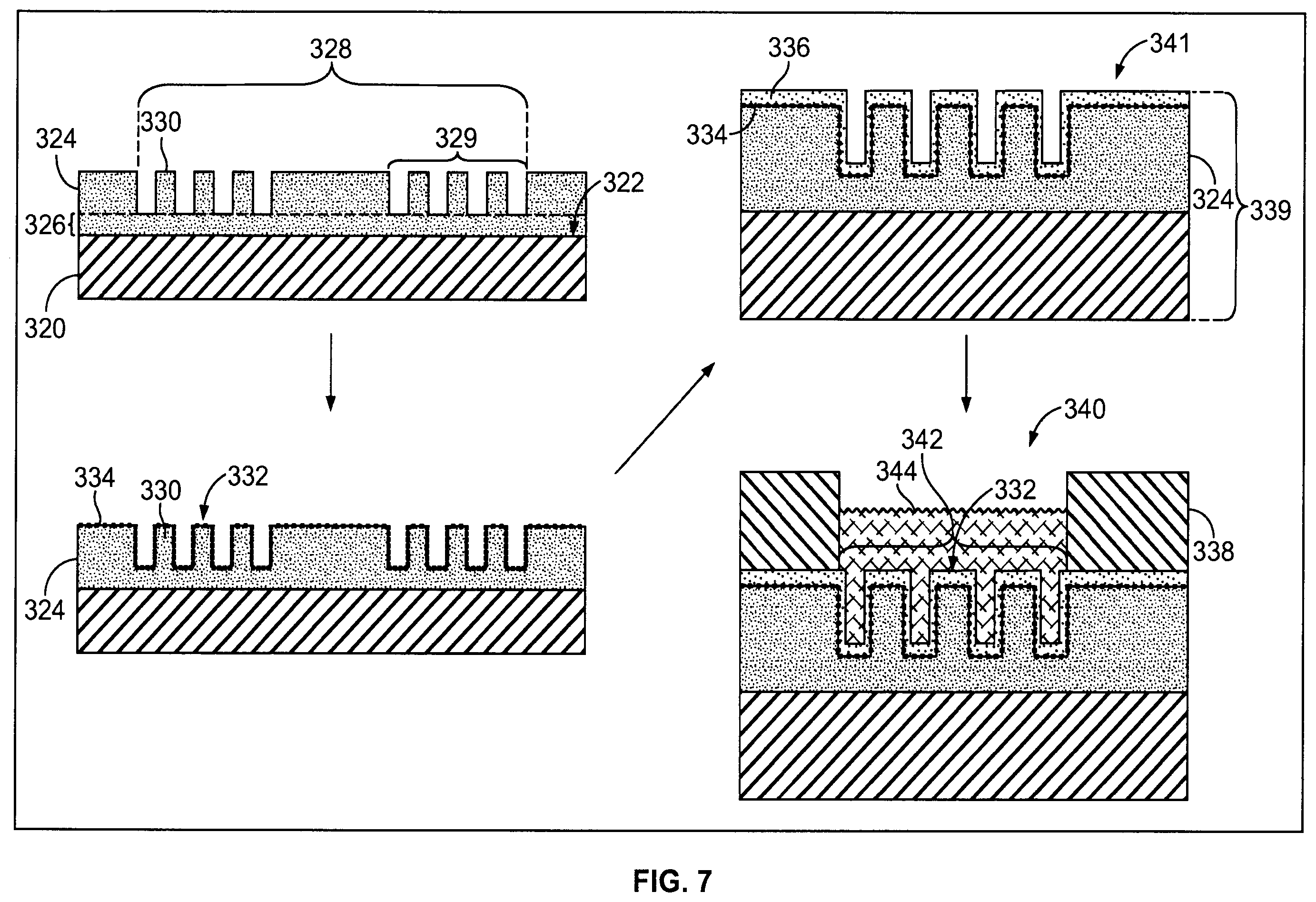 Patent US12359194 Figure 6 – Structured substrates for improving detection of light emissions and methods relating to the same
