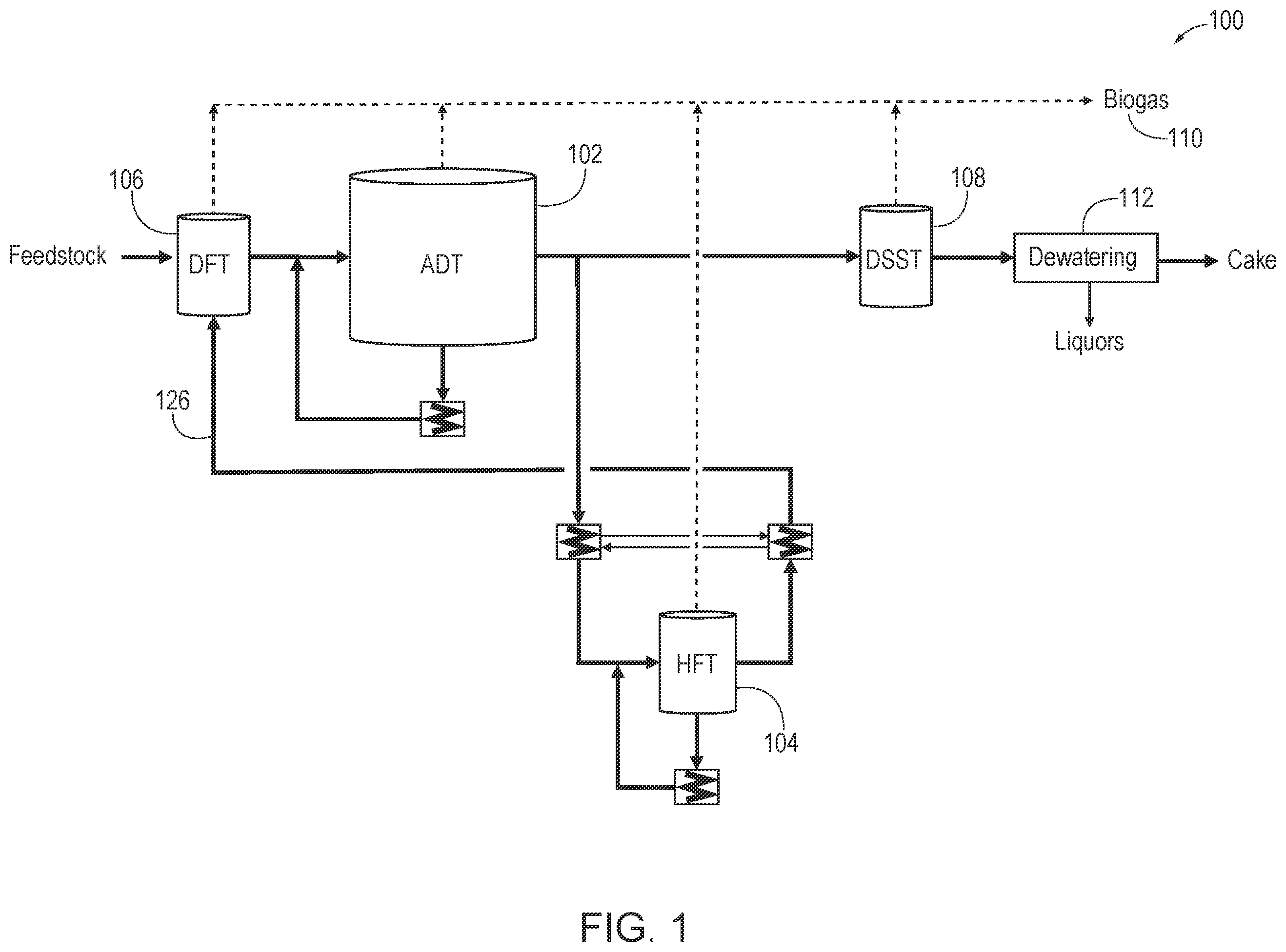 Patent US12359225 — System and methods for improved anaerobic digestion — Figure 1