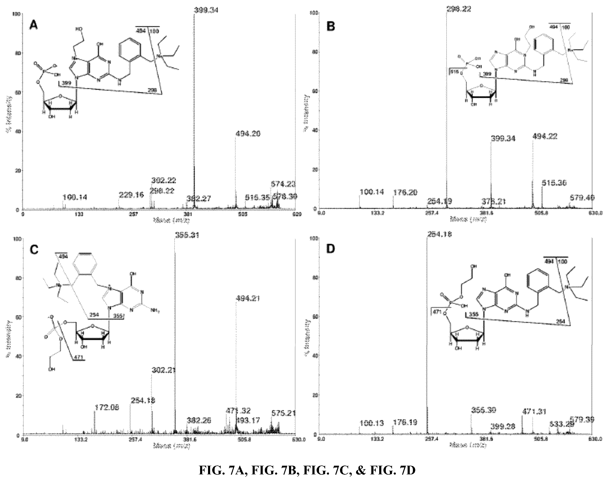 Patent US12359243 Figure 8 – DNA adductomics by mass tag prelabeling