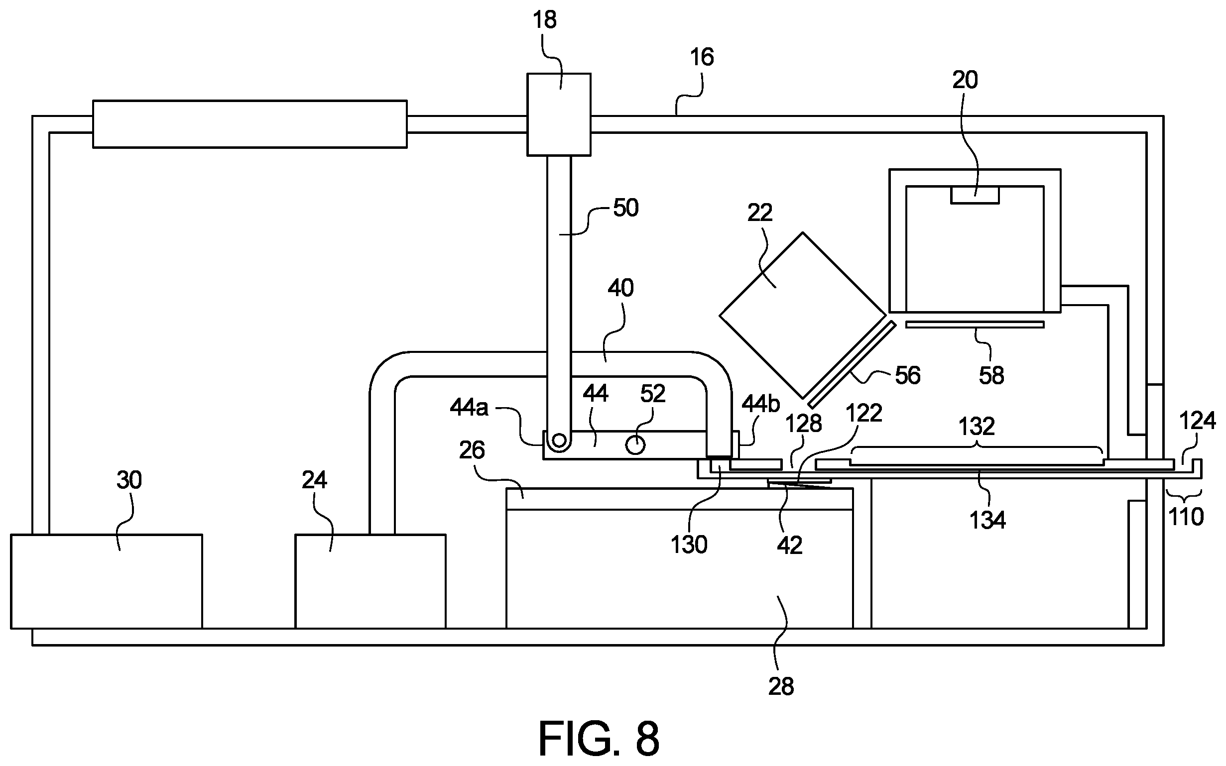 Patent US12359249 Figure 8 – Device for analyzing a fluid sample