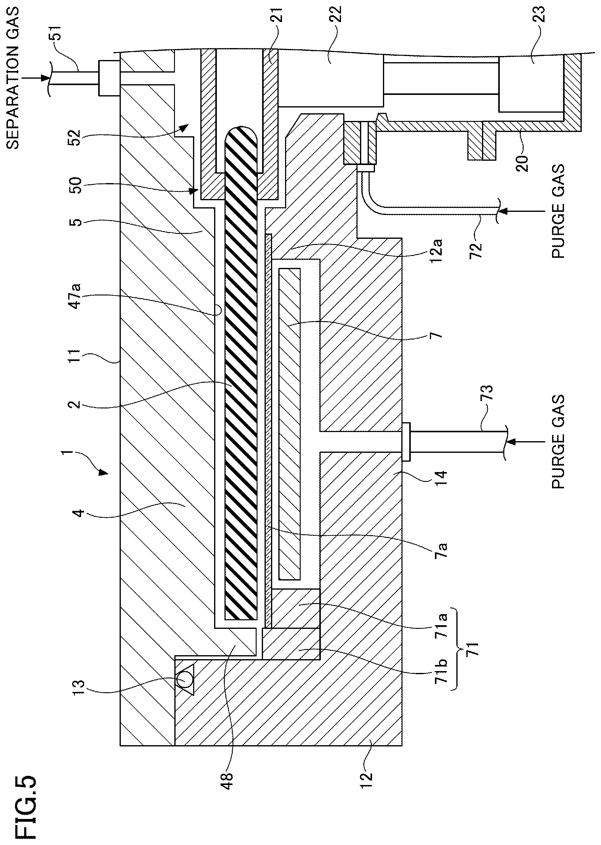 Patent US12359302 Figure 5 – Film deposition apparatus and film deposition method