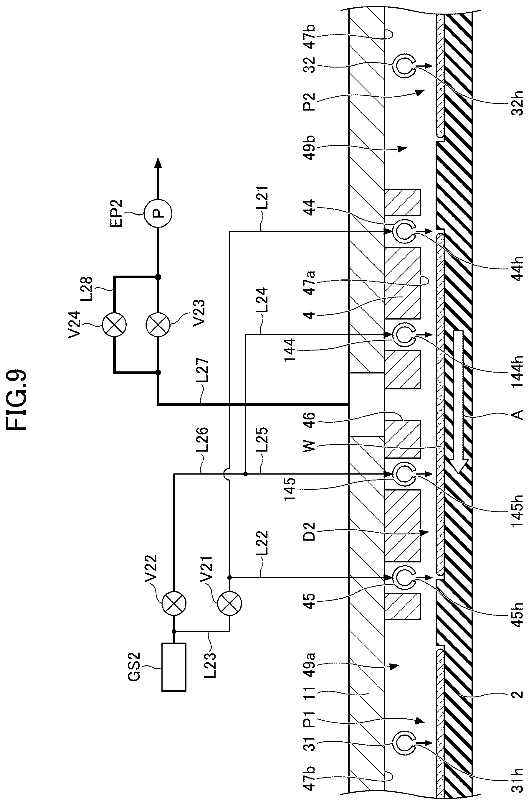 Patent US12359302 Figure 9 – Film deposition apparatus and film deposition method