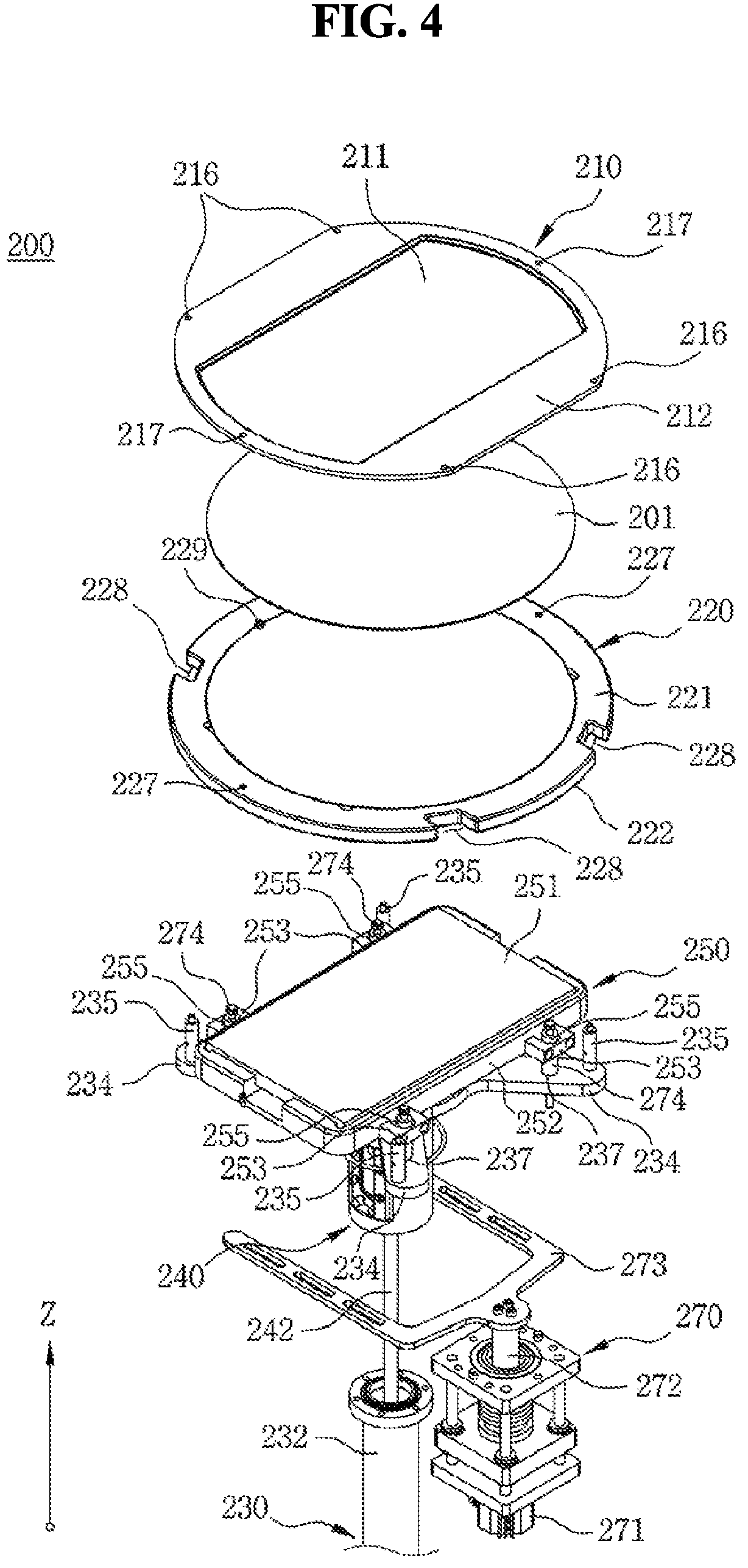 Patent US12359305 Figure 4 – Deposition device having contact structure and deposition system having same