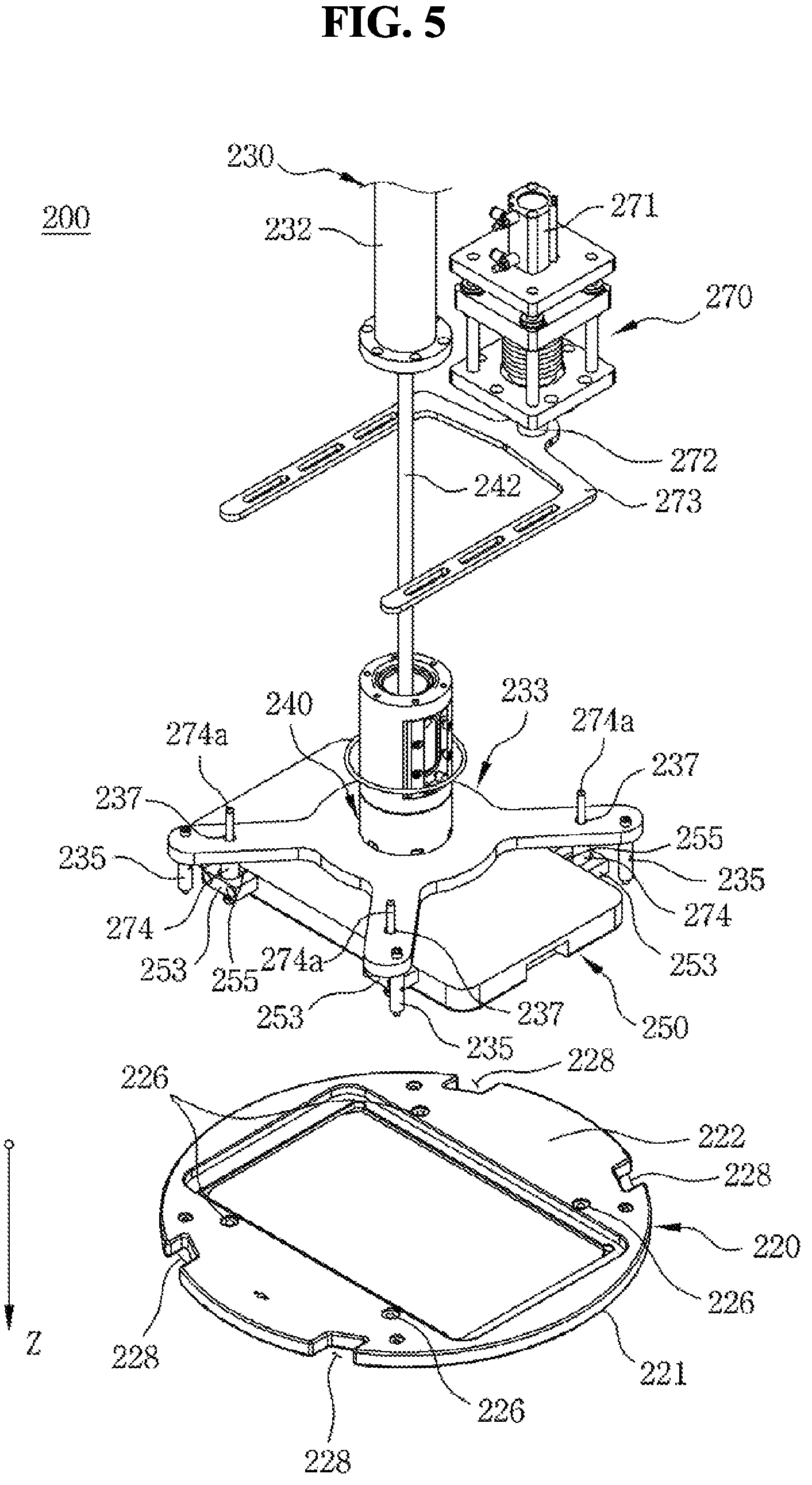 Patent US12359305 Figure 5 – Deposition device having contact structure and deposition system having same