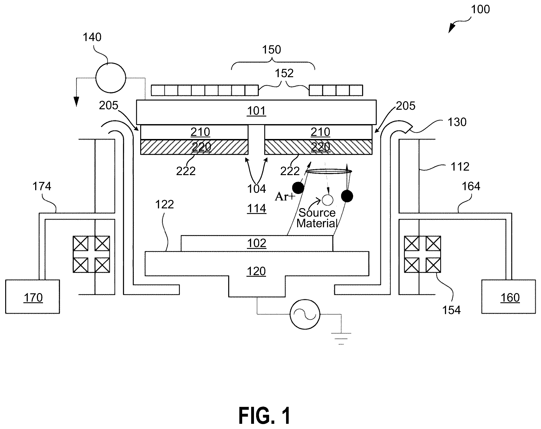 Patent US12359307 Figure 1 – In situ and tunable deposition of a film
