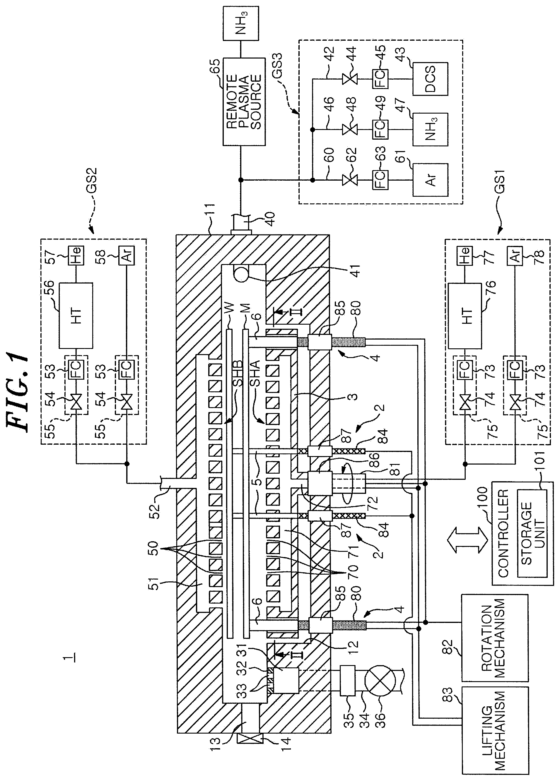 Patent US12359308 Figure 1 – Film forming method and semiconductor production apparatus