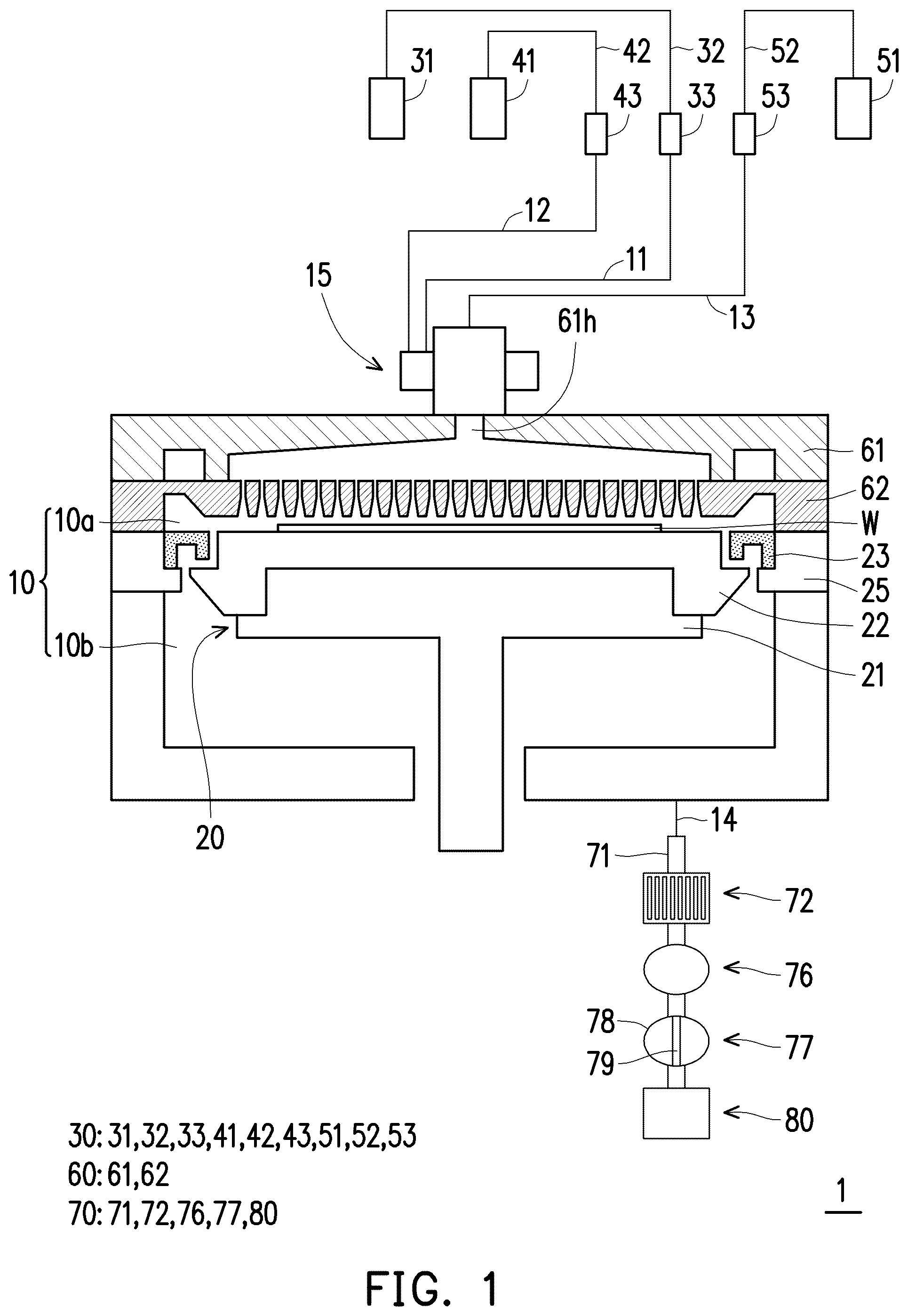 Patent US12359313 — Deposition apparatus and method of forming metal oxide layer using the same — Figure 1