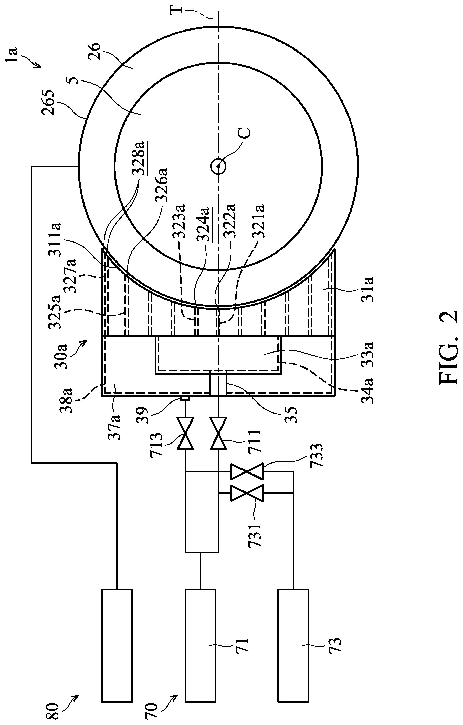 Patent US12359318 Figure 2 – Mechanisms for supplying process gas into wafer process apparatus