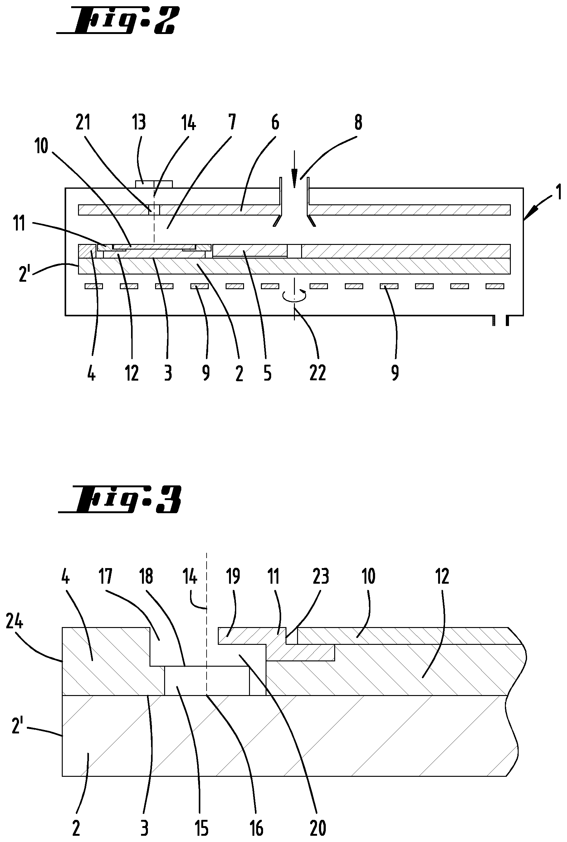 Patent US12359319 Figure 2 – Arrangement for measuring the surface temperature of a susceptor in a CVD reactor