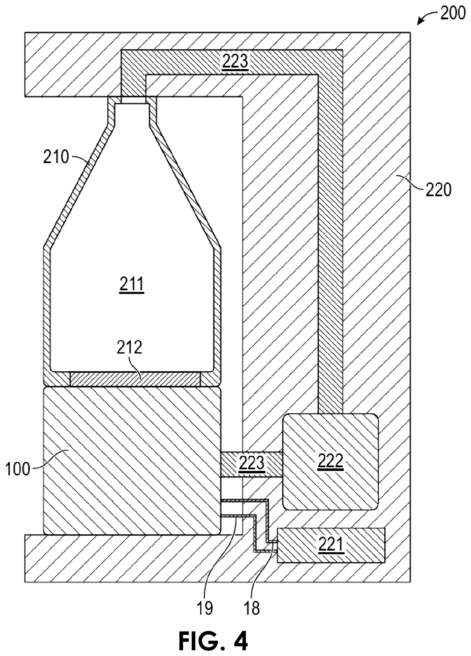 Patent US12359324 Figure 4 – System for sterilizing equipment, associated method, and chlorine dioxide gas generating device for use with same