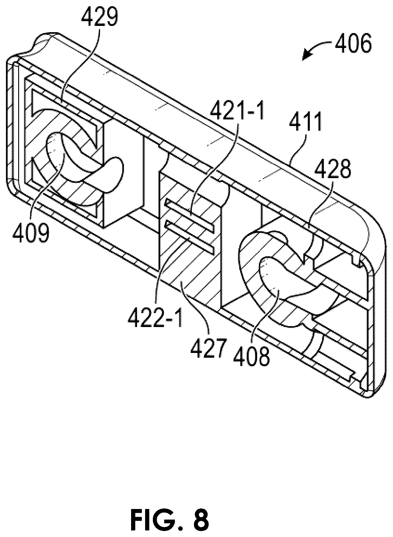Patent US12359324 Figure 8 – System for sterilizing equipment, associated method, and chlorine dioxide gas generating device for use with same