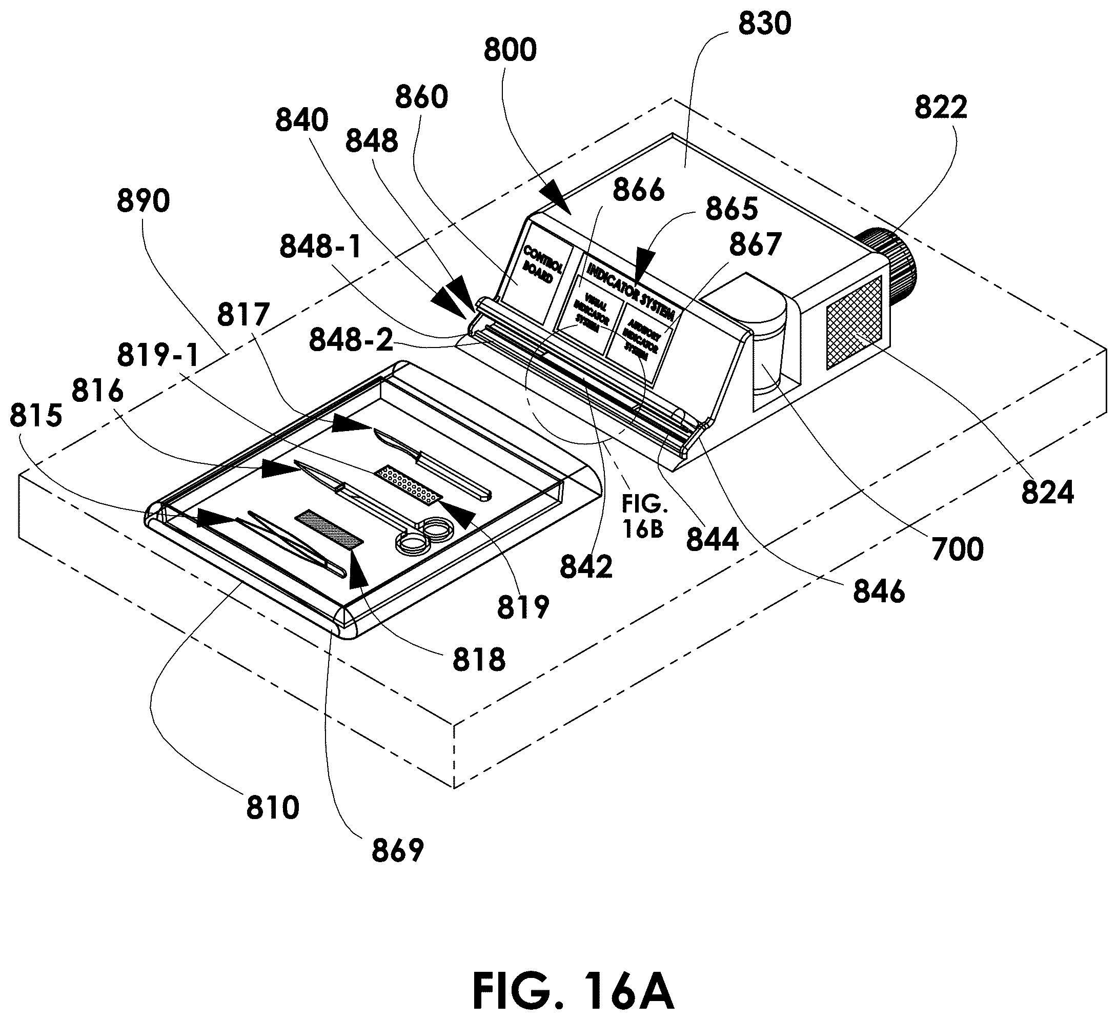 Patent US12359324 Figure 16 – System for sterilizing equipment, associated method, and chlorine dioxide gas generating device for use with same