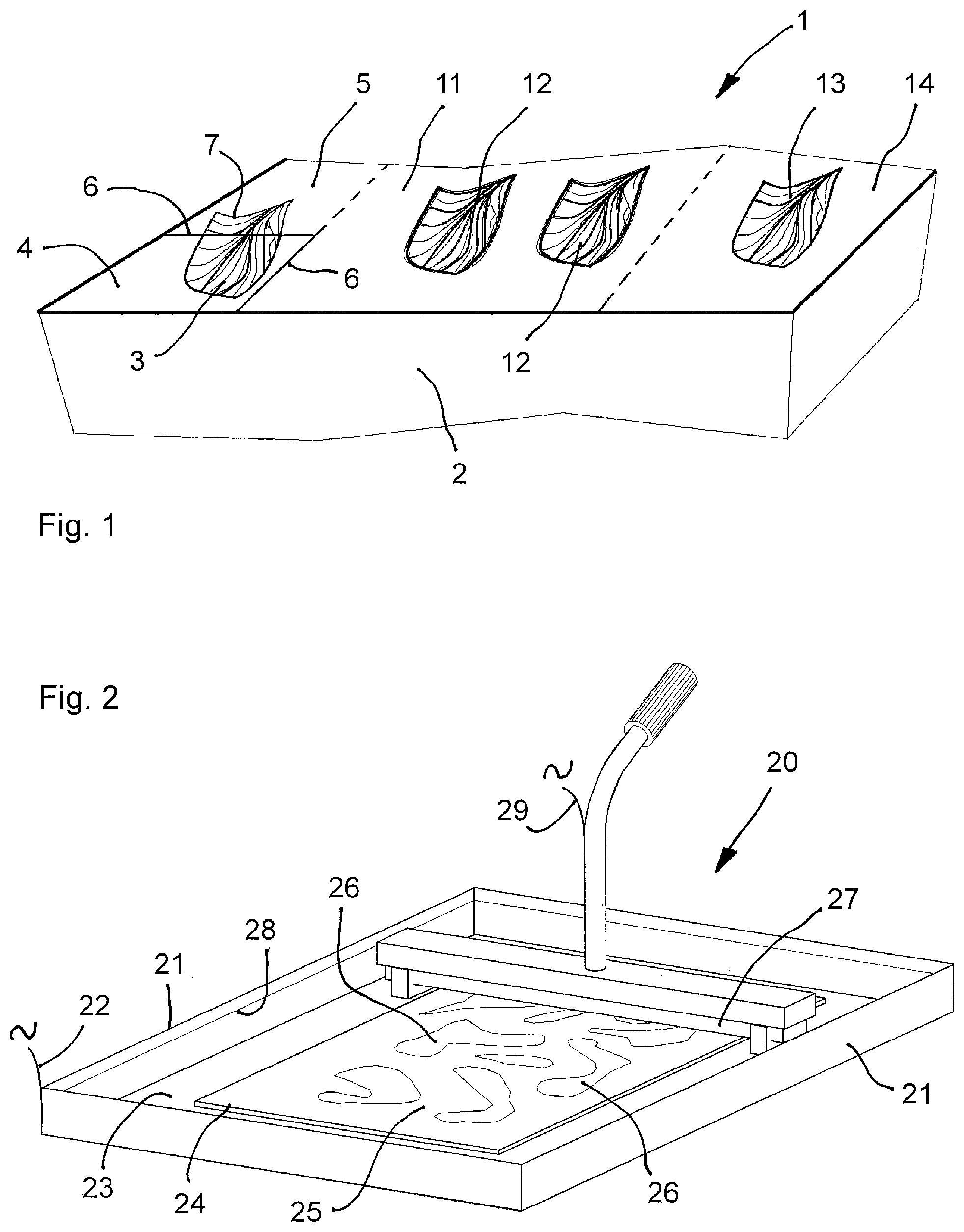 Patent US12359335 Figure 1 – Method of decorating PVD coated surfaces and decorated surfaces obtained