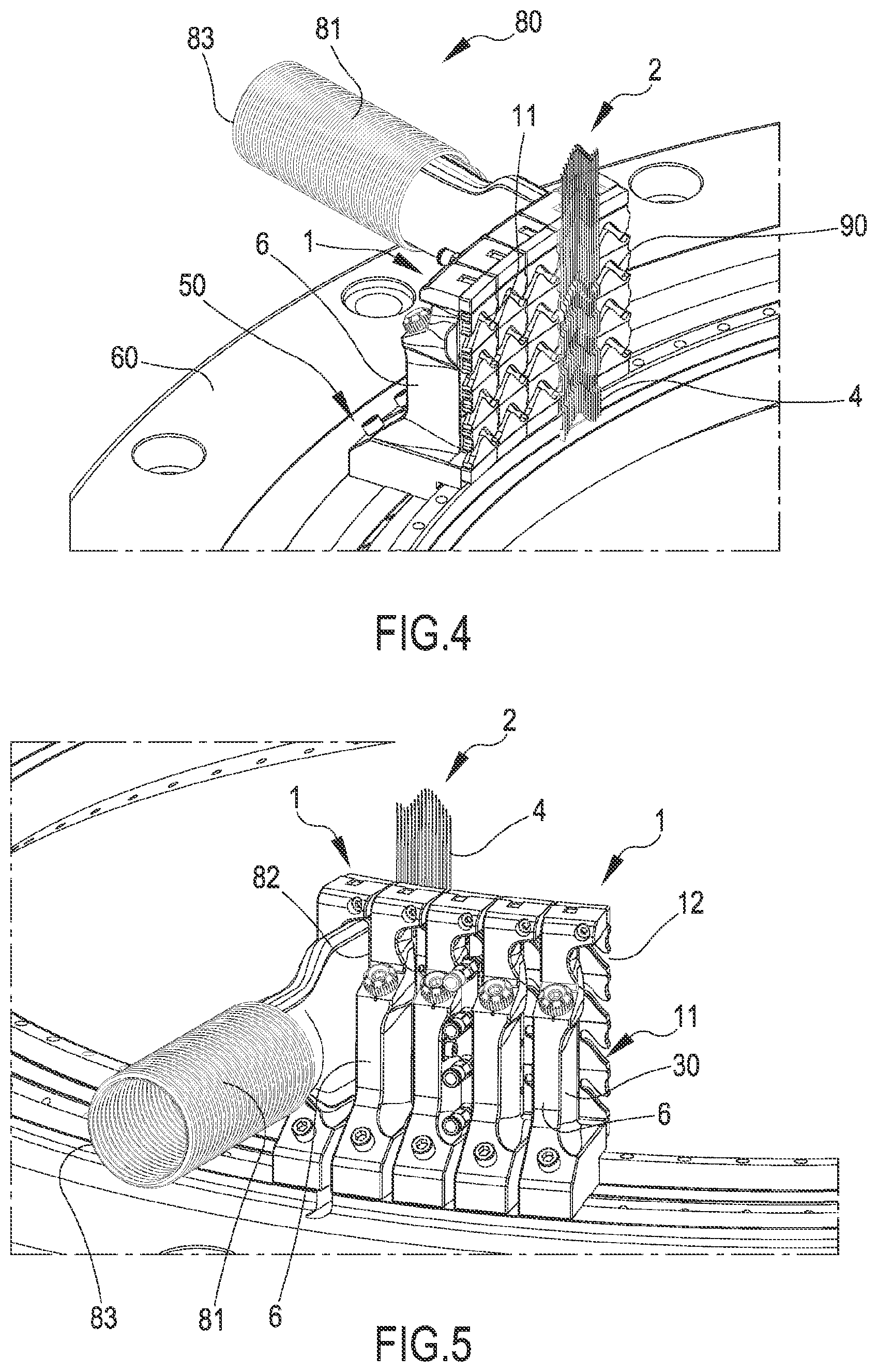 Patent US12359353 Figure 4 – Support and control device for circular knitting machines