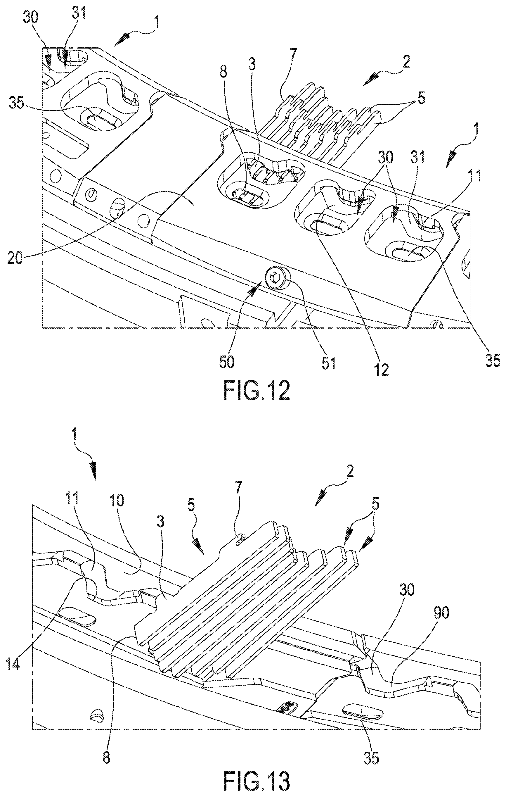 Patent US12359353 Figure 8 – Support and control device for circular knitting machines