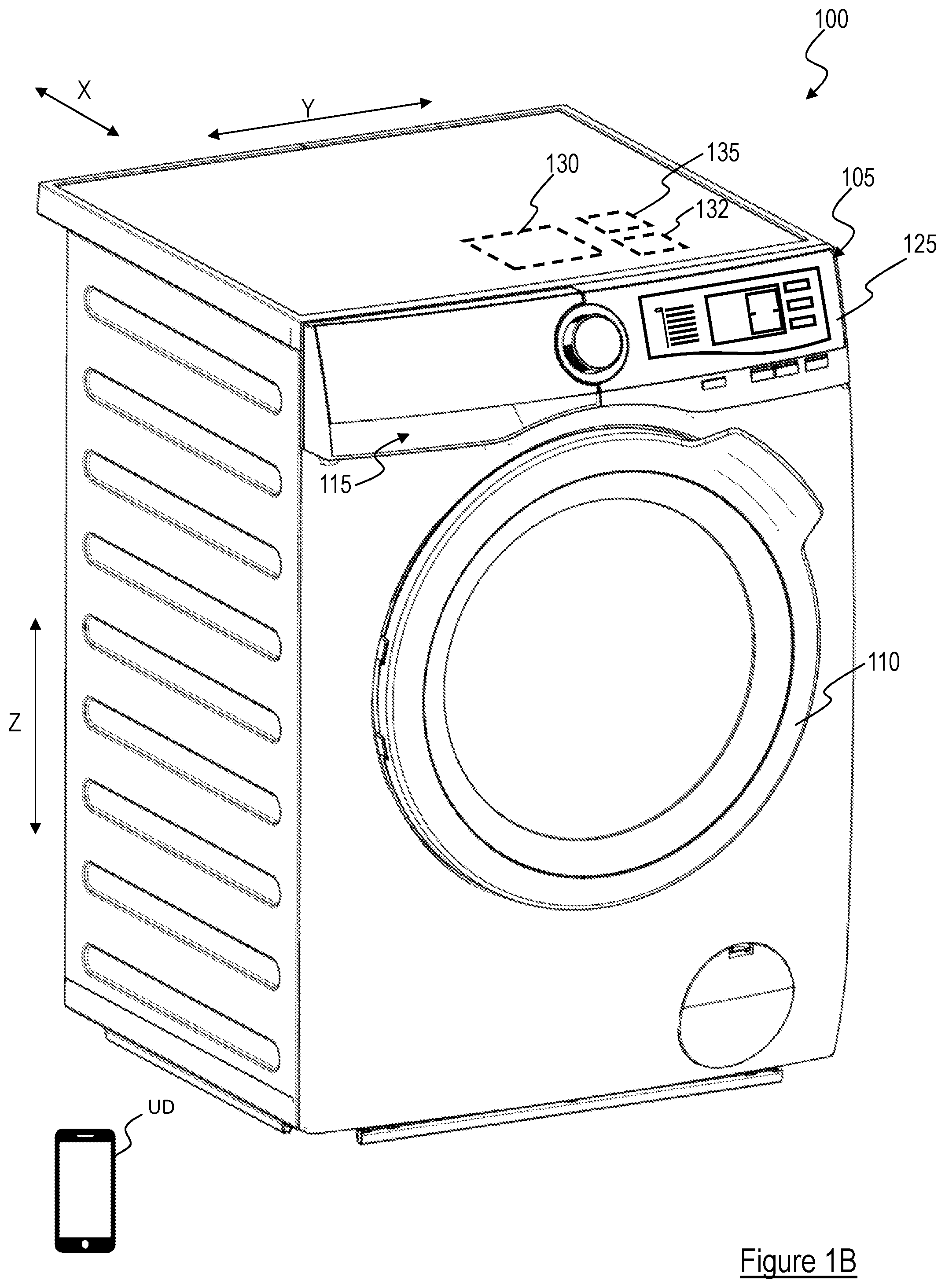 Patent US12359358 Figure 2 – Laundry treatment appliance having selectable treatment agent control modes