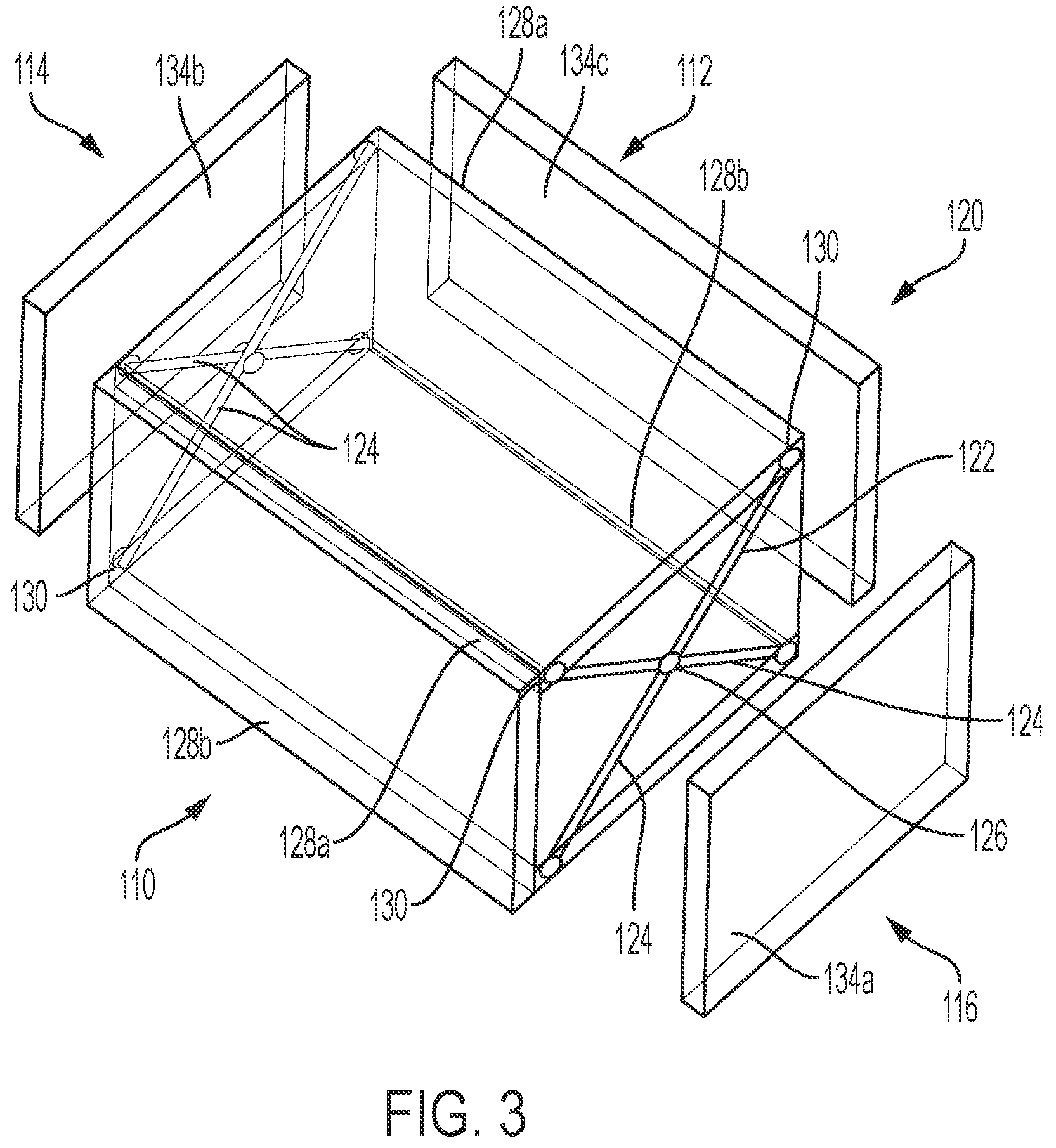 Patent US12359362 Figure 3 – Pedestal assemblies for laundry appliances