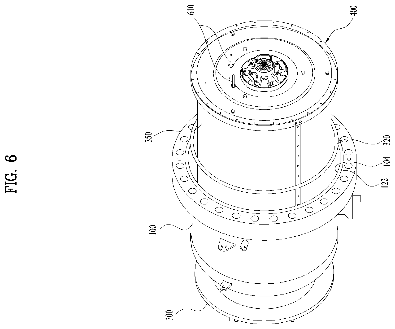 Patent US12359363 Figure 6 – Washing machine