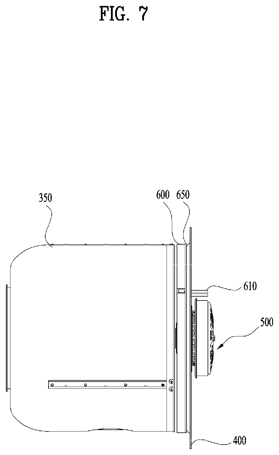 Patent US12359363 Figure 7 – Washing machine