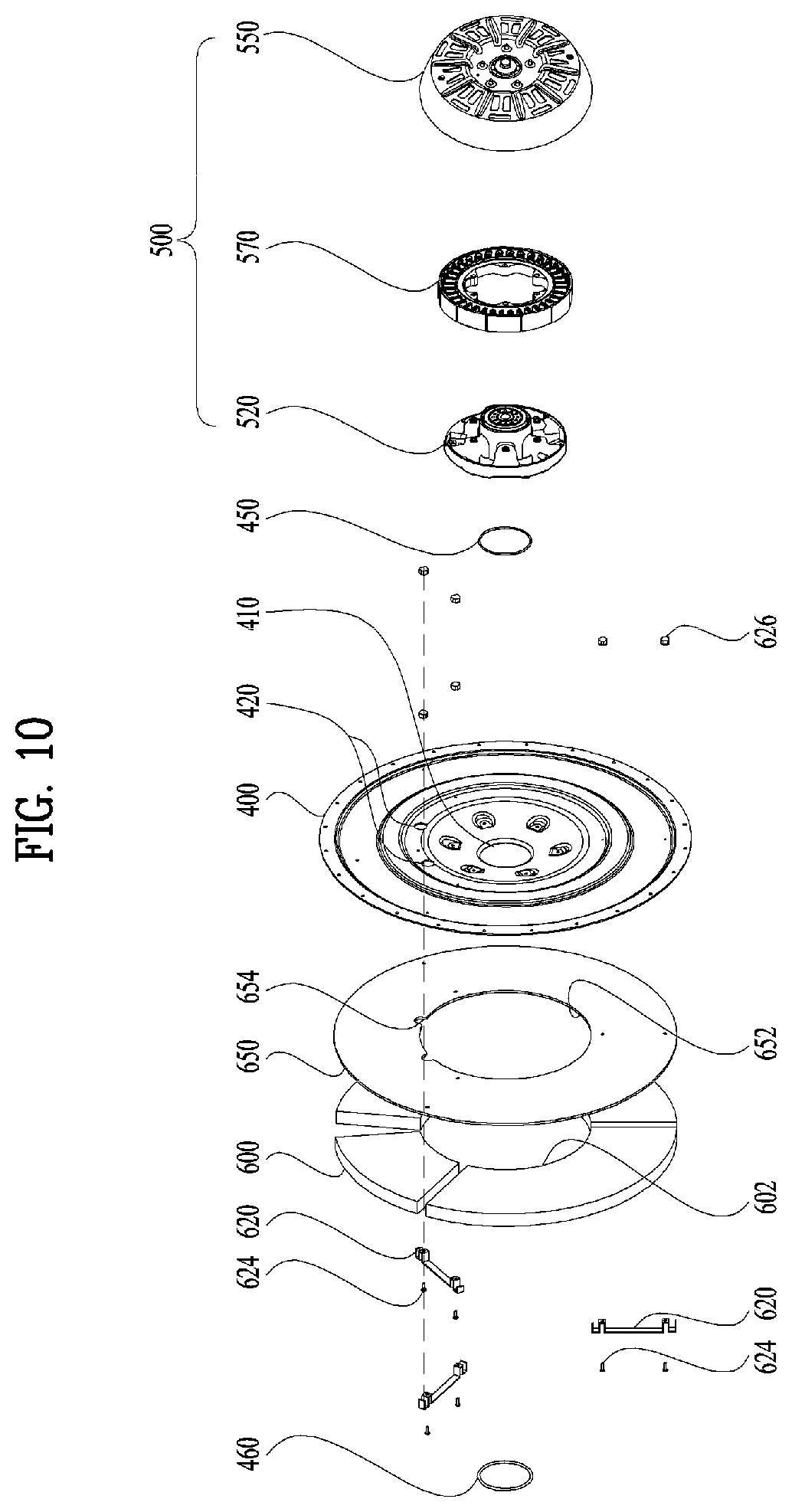 Patent US12359363 Figure 10 – Washing machine