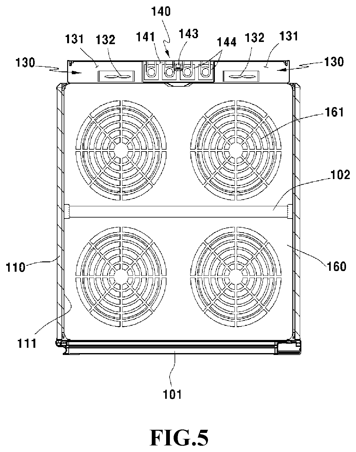 Patent US12359364 Figure 5 – Clothes dryer using LED light source