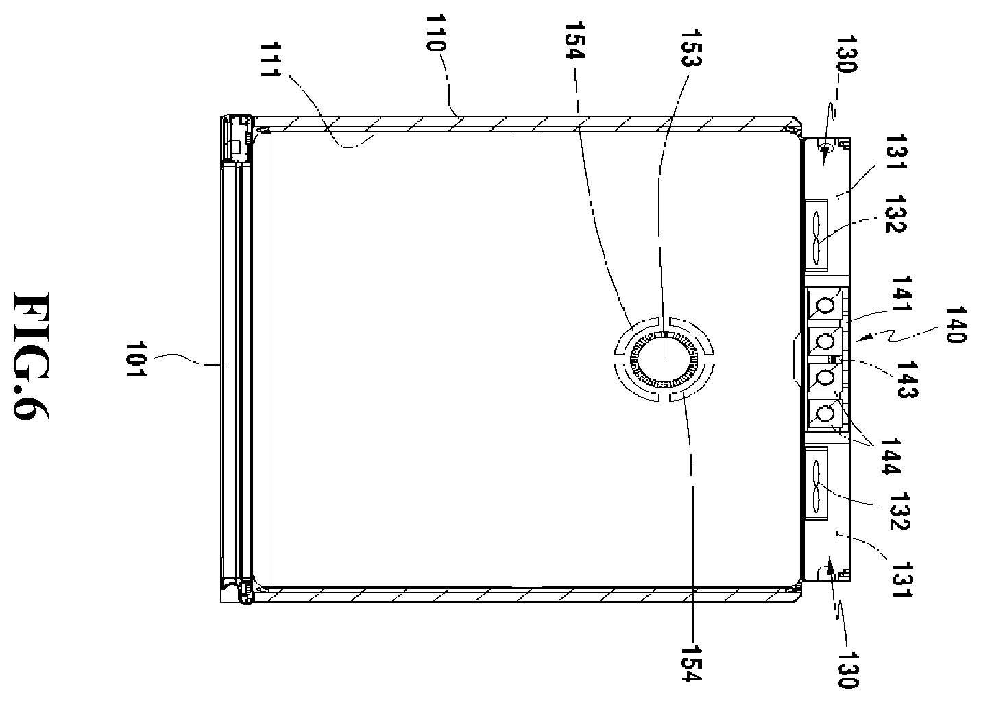 Patent US12359364 Figure 6 – Clothes dryer using LED light source