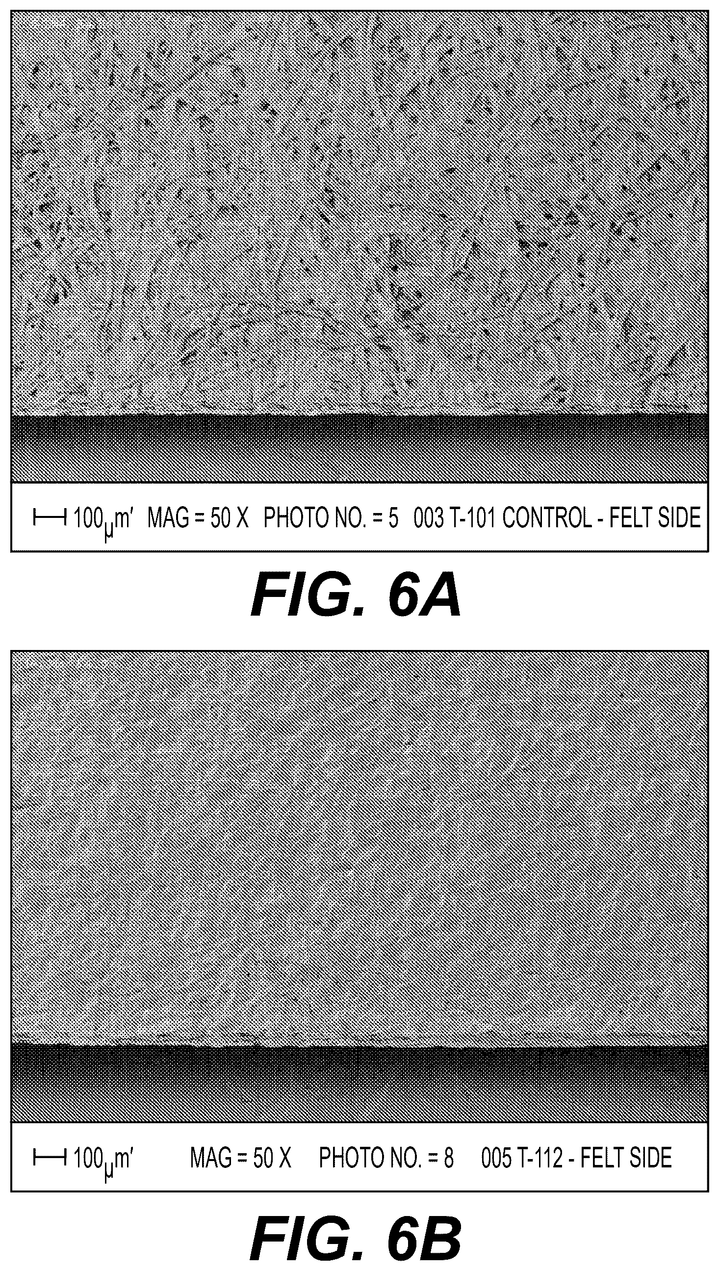 Patent US12359375 Figure 6 – Surface enhanced pulp fibers at a substrate surface
