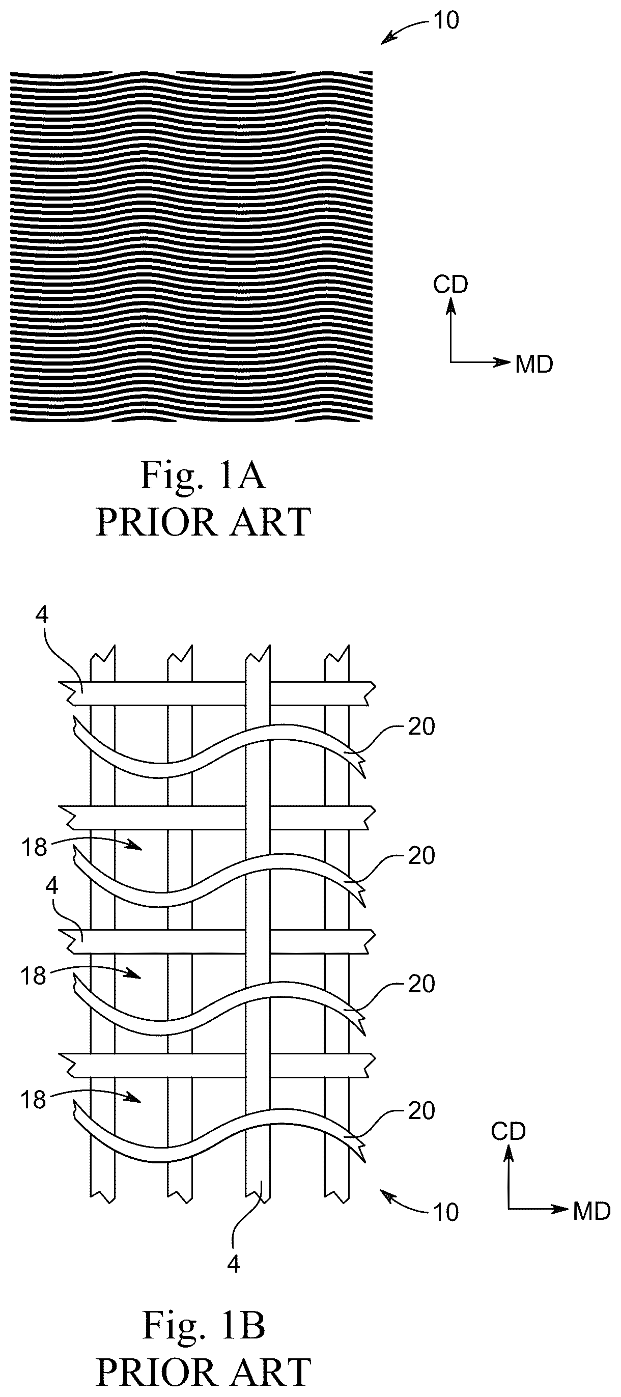 Patent US12359376 Figure 1 – Creped fibrous structures