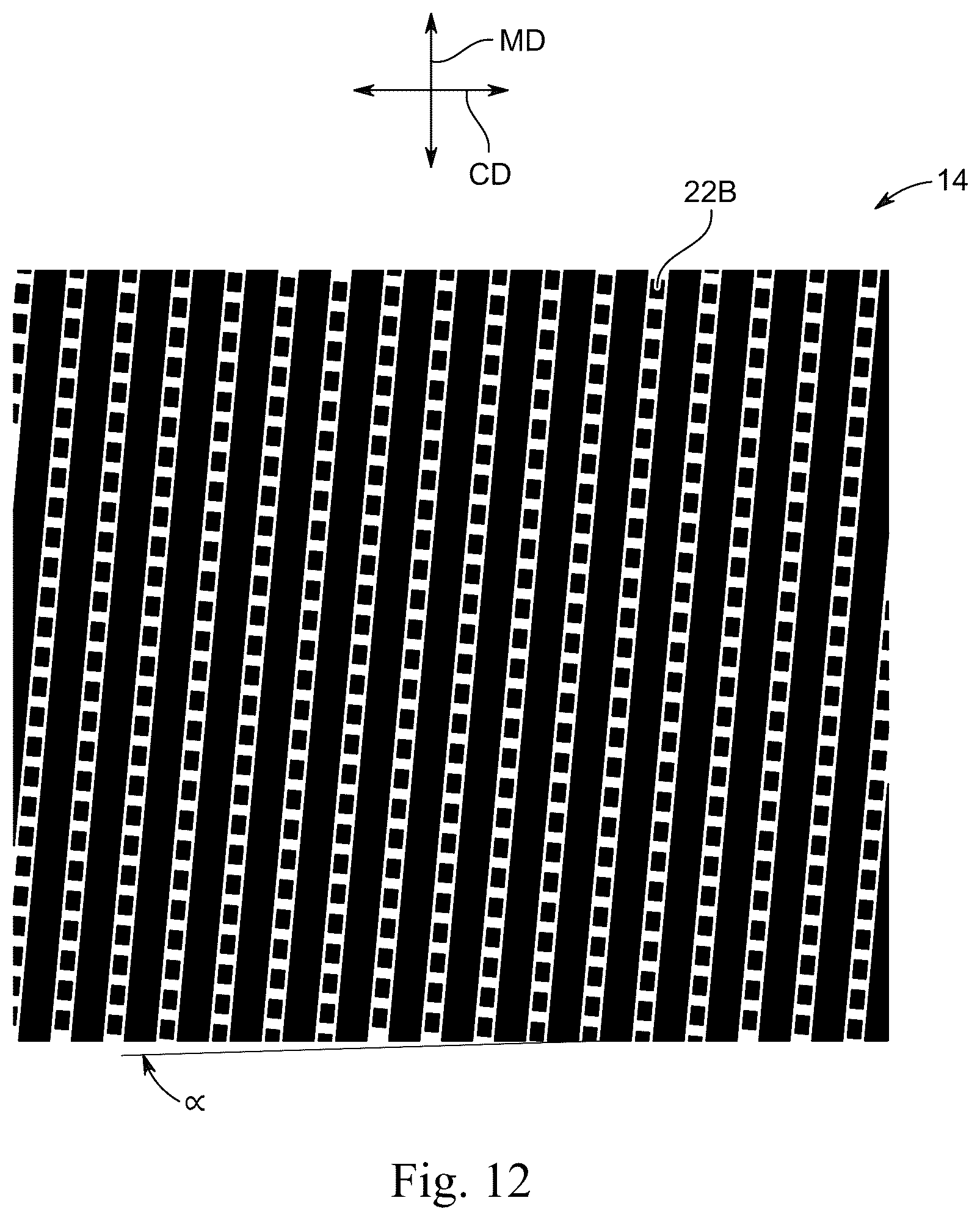Patent US12359376 Figure 11 – Creped fibrous structures