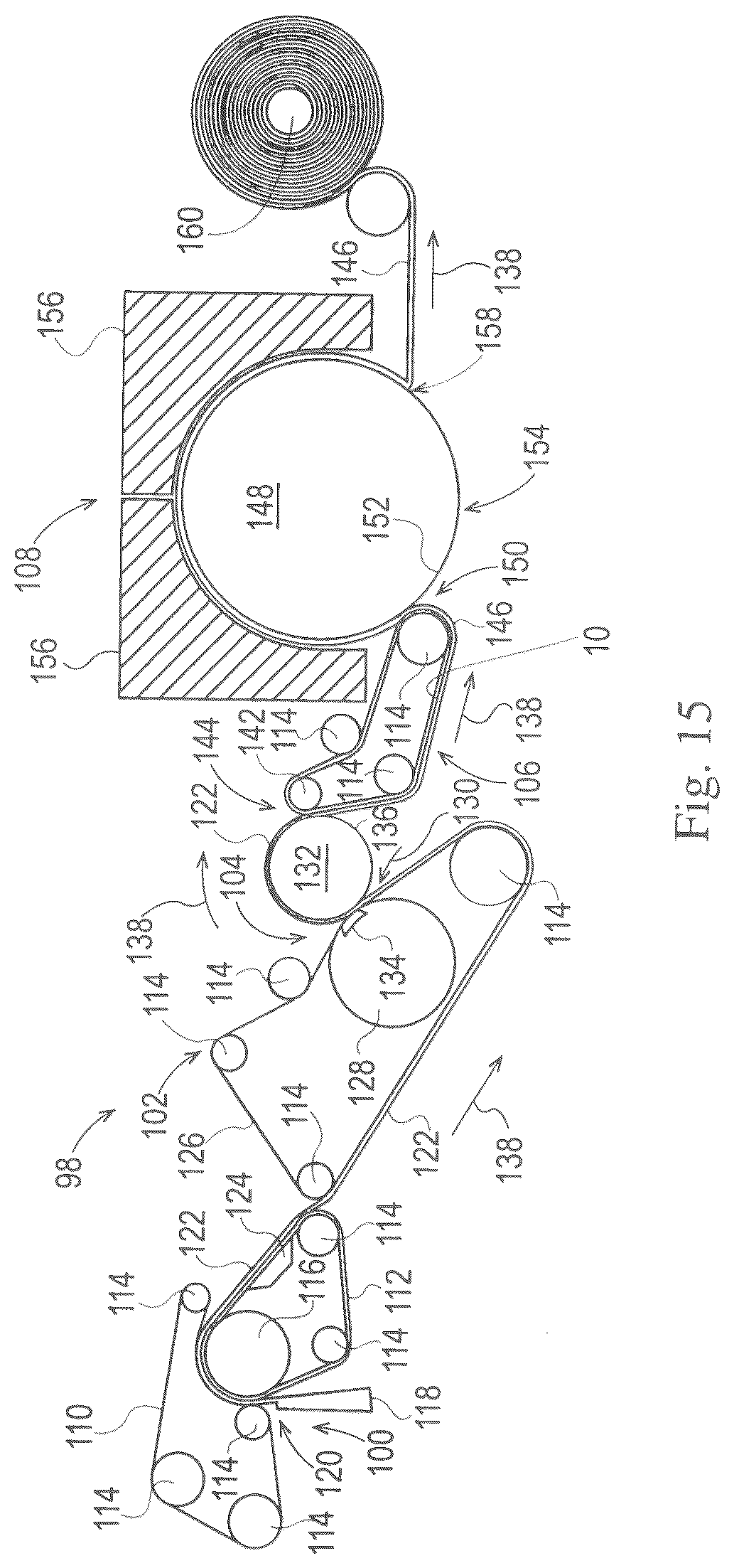 Patent US12359376 Figure 14 – Creped fibrous structures