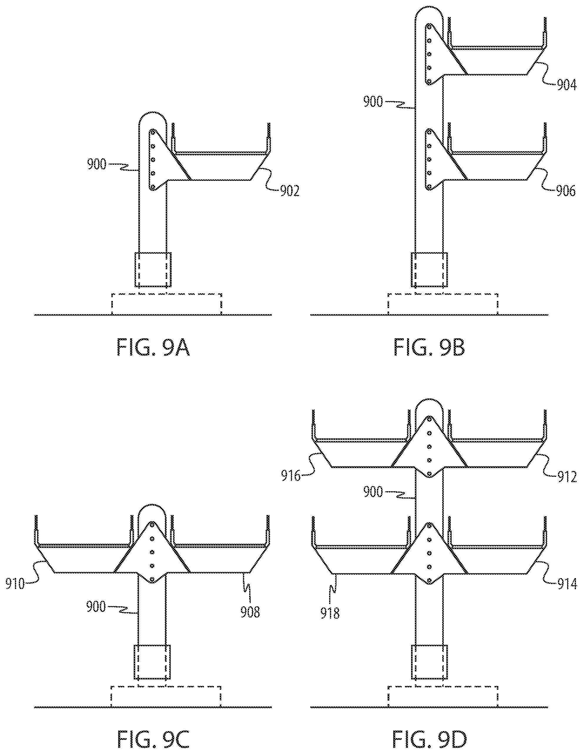 Patent US12359378 Figure 9 – Roadway infrastructure for autonomous vehicles