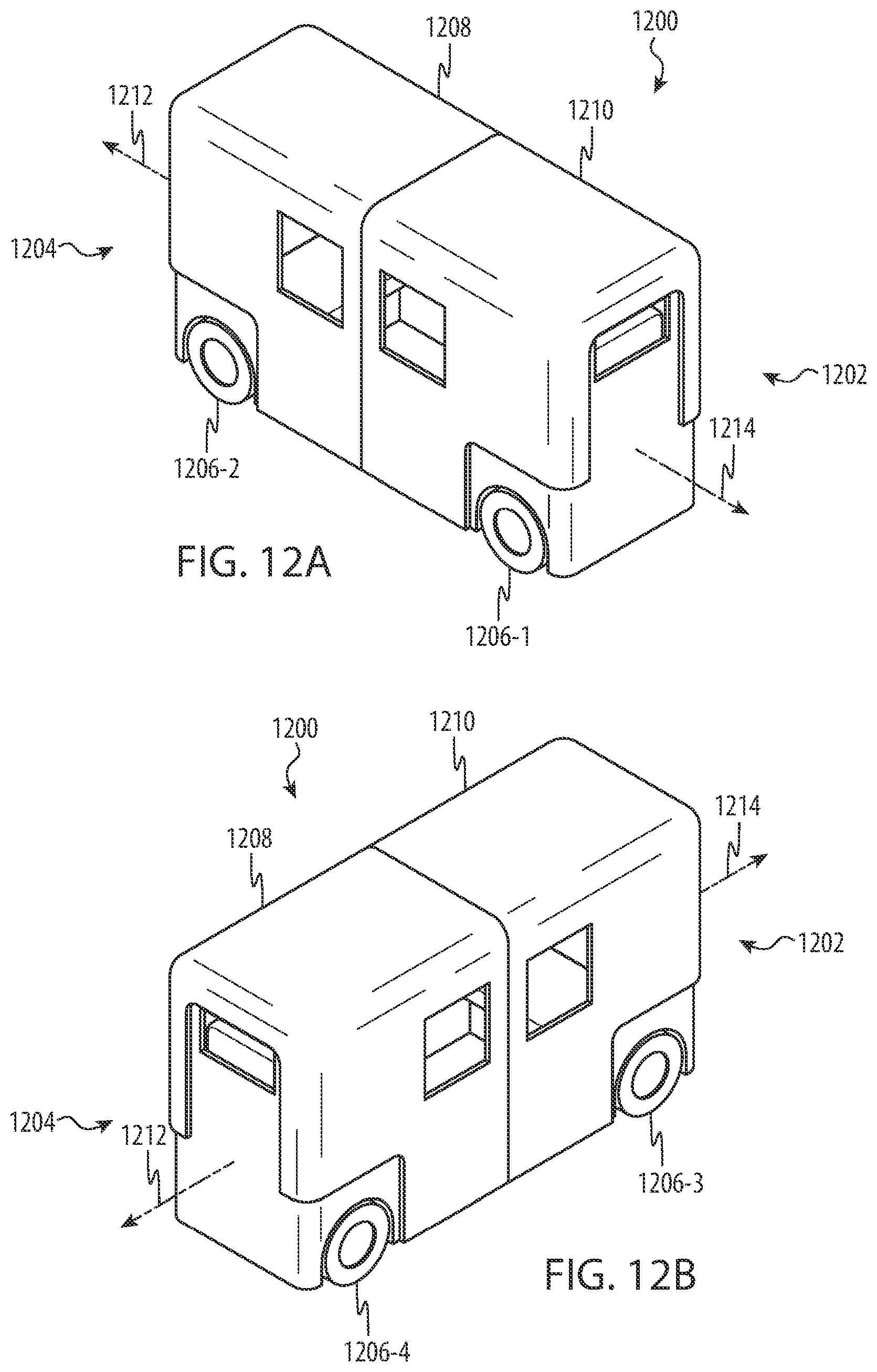 Patent US12359378 Figure 12 – Roadway infrastructure for autonomous vehicles