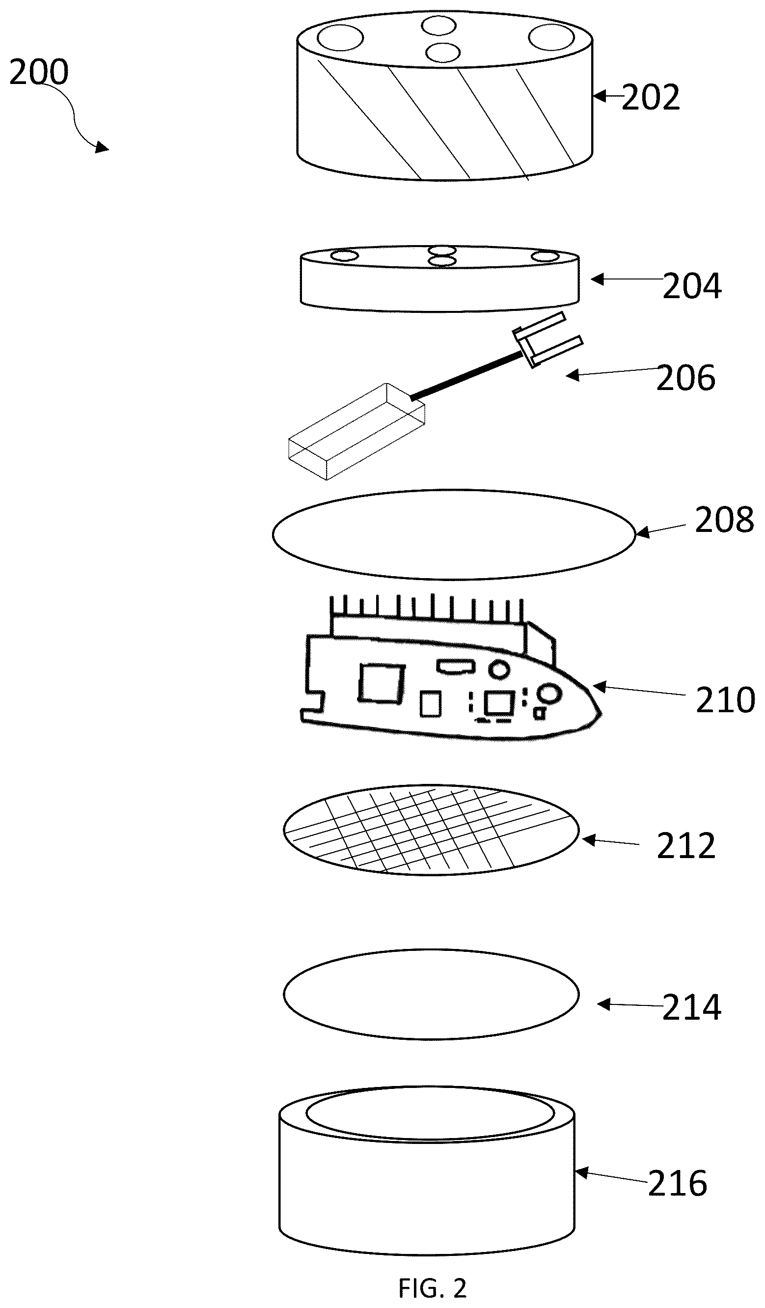 Patent US12359384 Figure 2 – Traffic marker illumination device