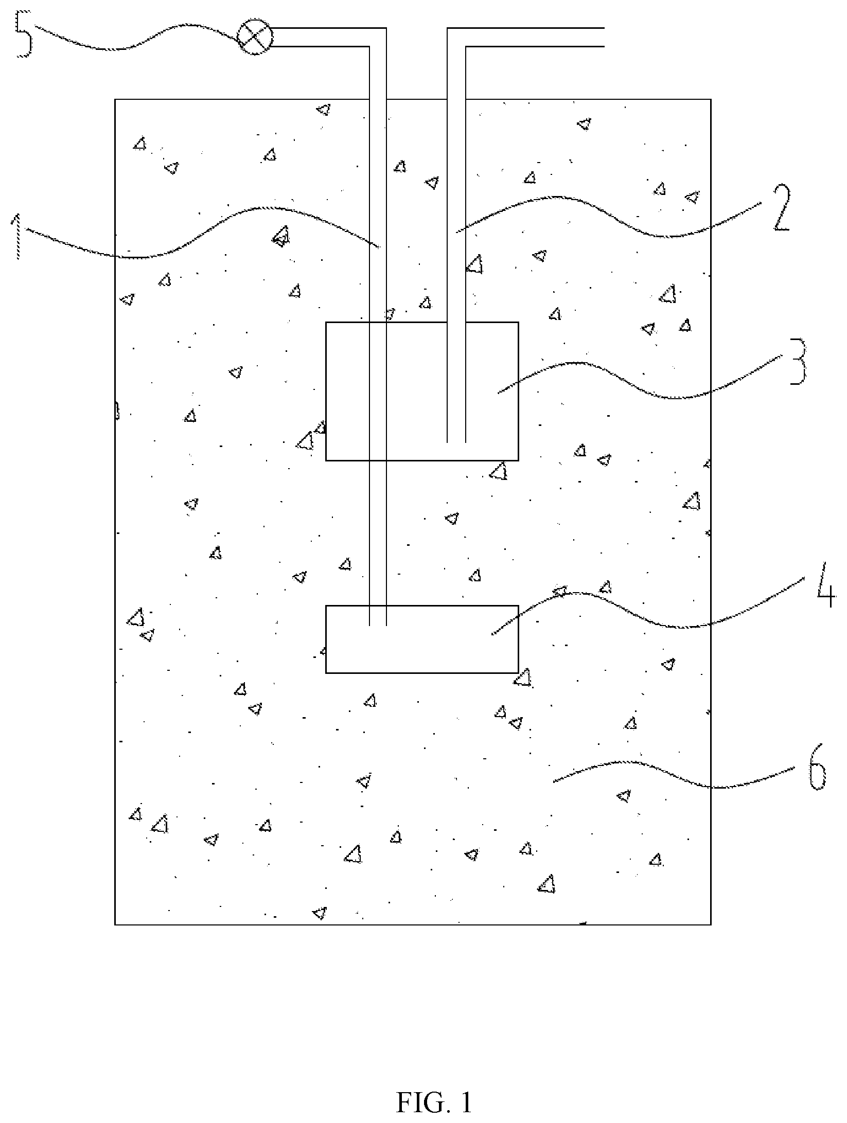 Patent US12359387 Figure 1 – Soft soil foundation single-hole depth air compression drainage device and working method thereof