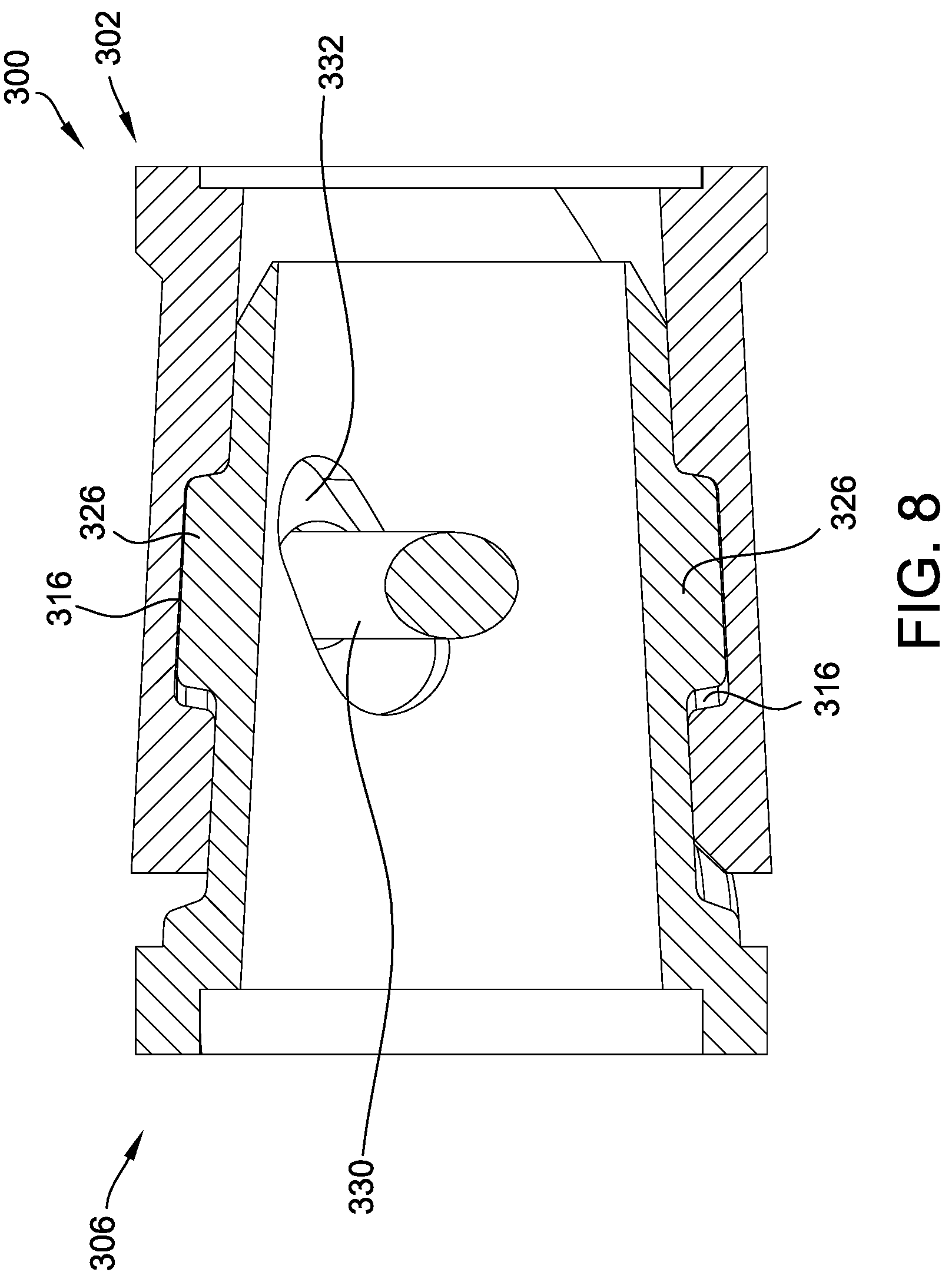 Patent US12359388 Figure 6 – Tapered, locking, anti-reverse coupler assembly for foundation support system