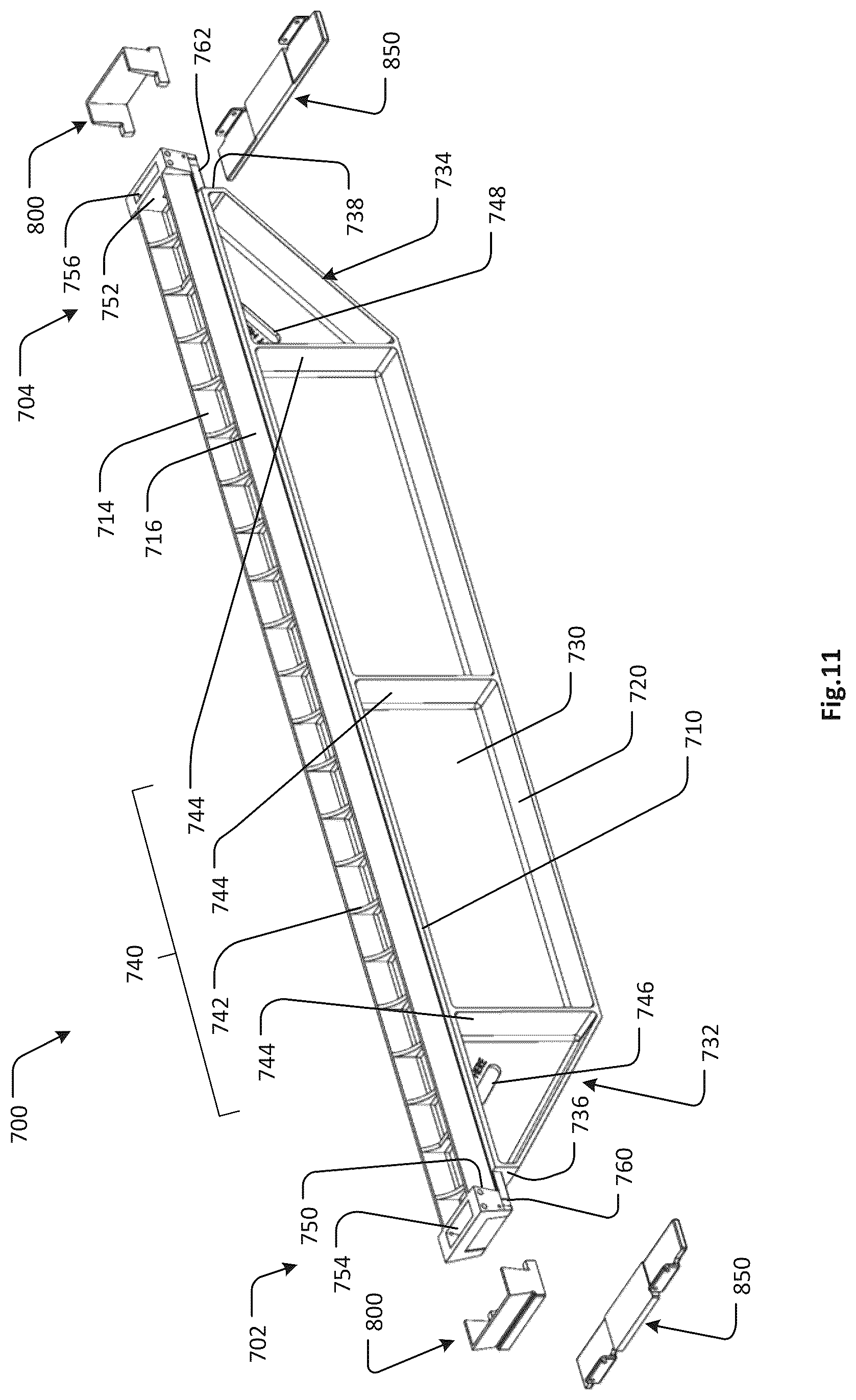 Patent US12359391 Figure 8 – Modular access cover