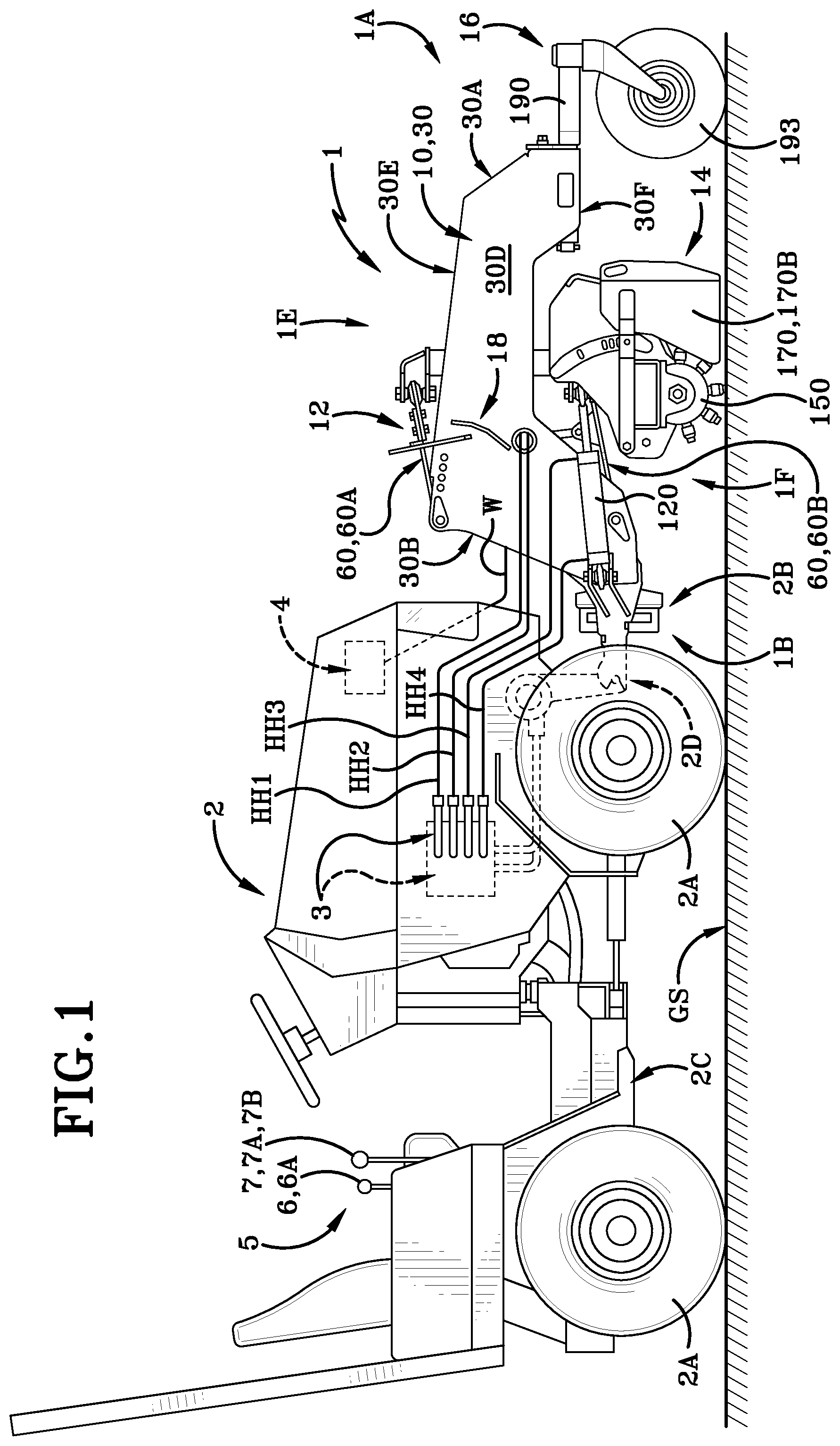 Patent US12359395 Figure 1 – Power rake