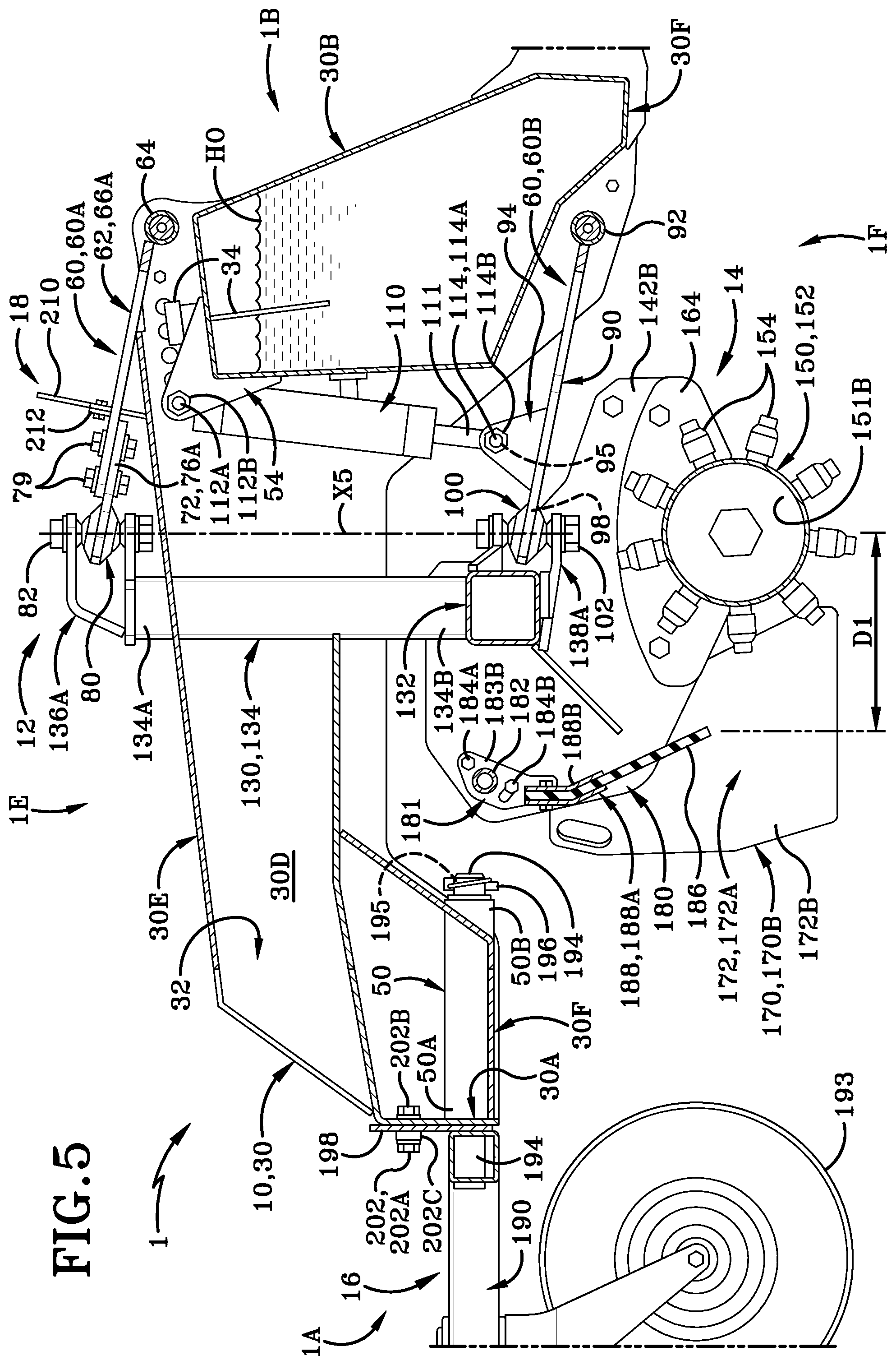 Patent US12359395 Figure 5 – Power rake