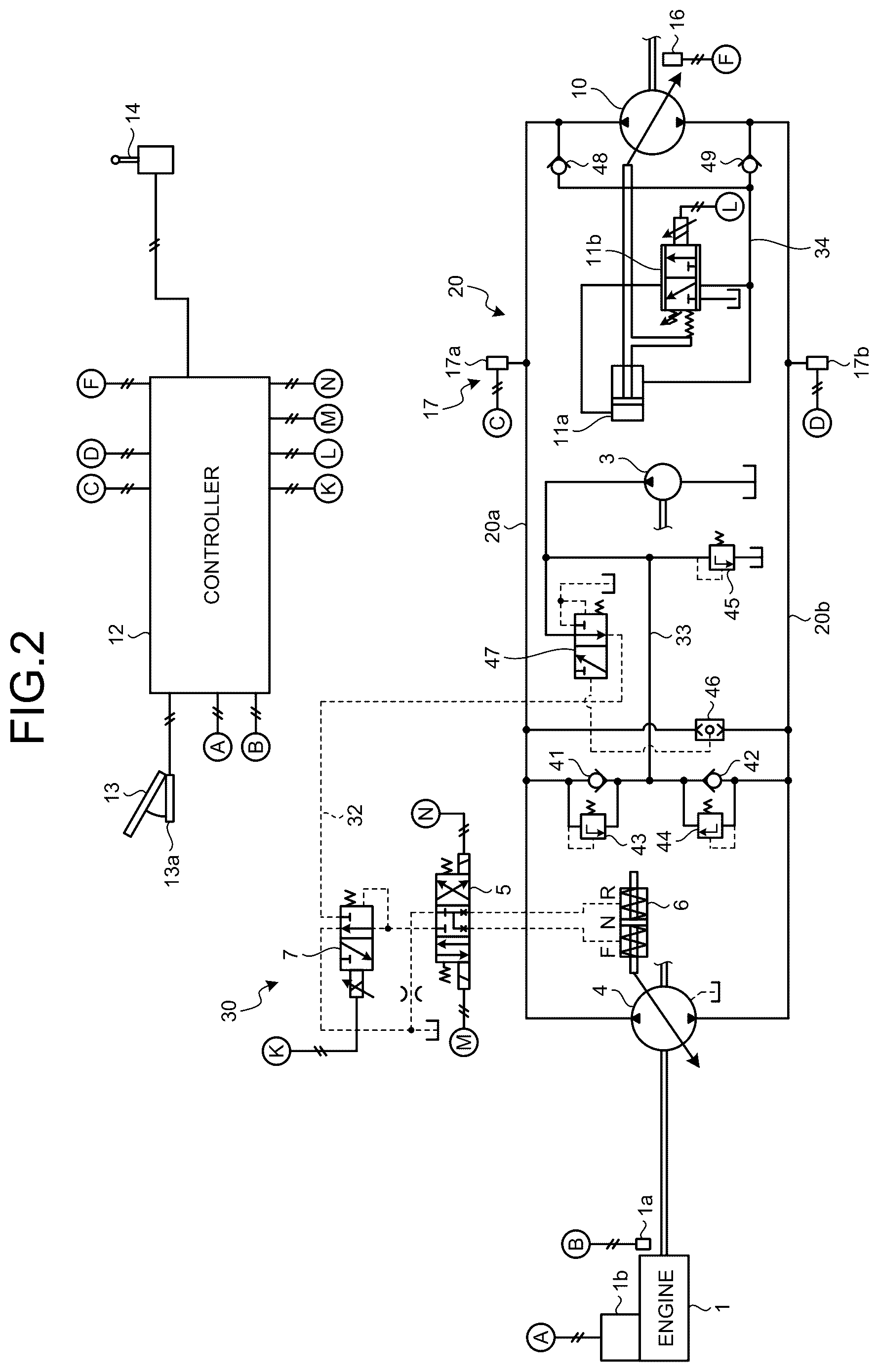 Patent US12359399 Figure 2 – Work vehicle and method for controlling work vehicle